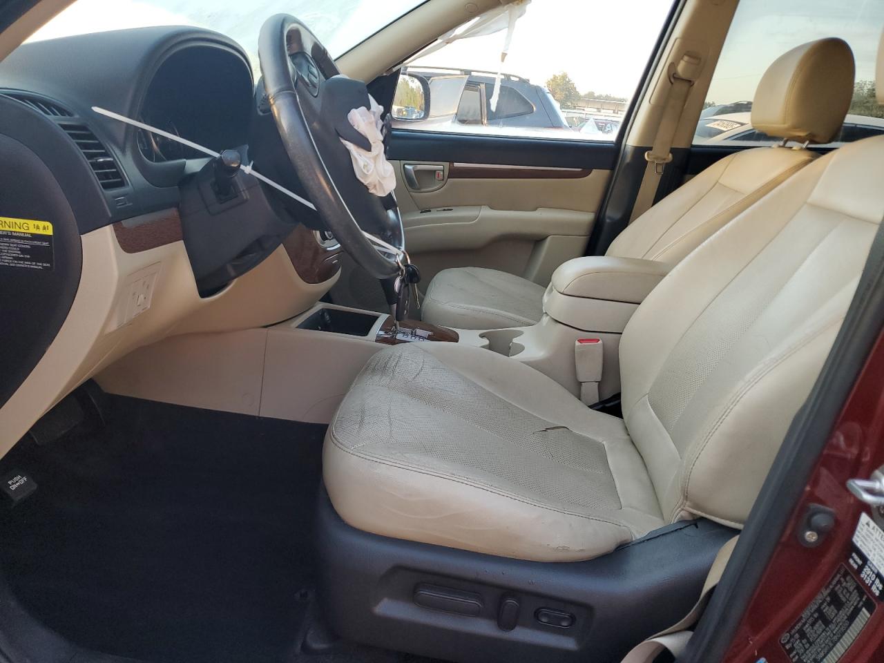 2008 Hyundai Santa Fe Se Maroon vin: 5NMSH13E78H219550