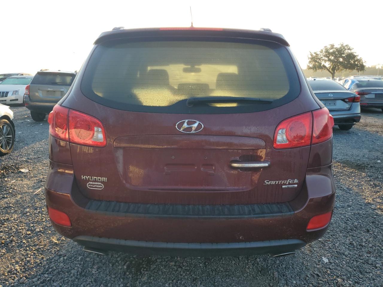 2008 Hyundai Santa Fe Se Maroon vin: 5NMSH13E78H219550
