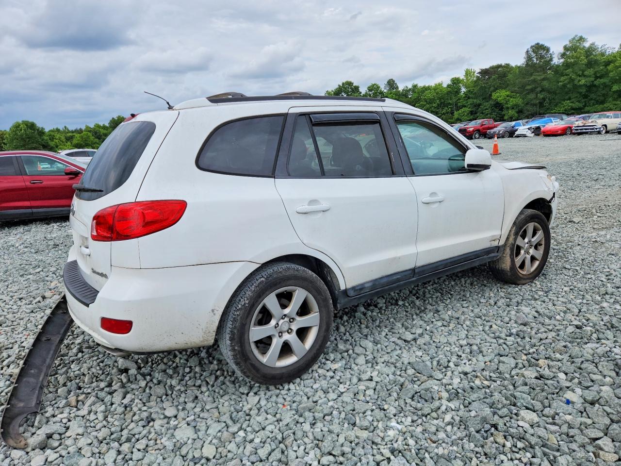 2009 Hyundai Santa Fe Se White vin: 5NMSH13E79H313008