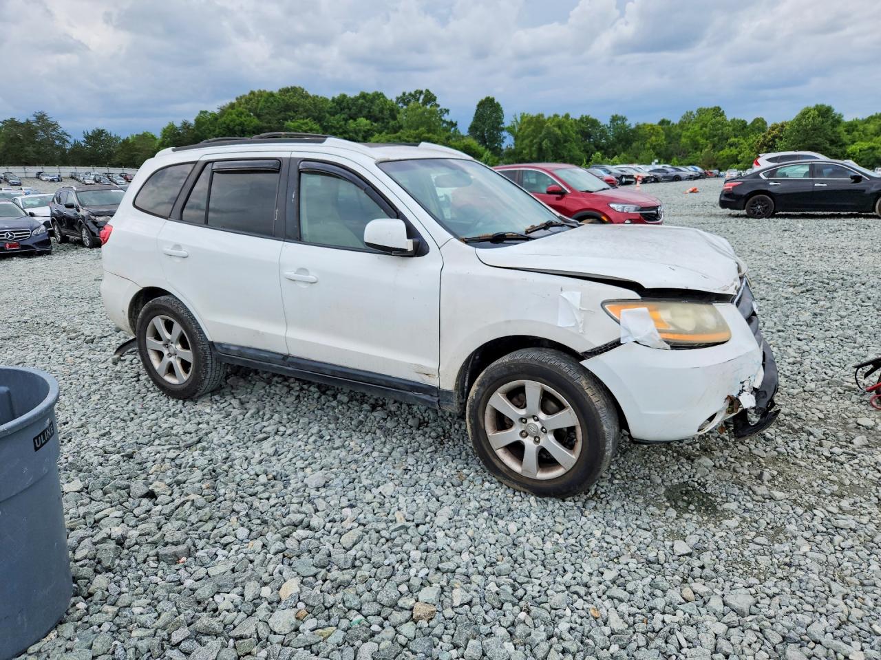 2009 Hyundai Santa Fe Se White vin: 5NMSH13E79H313008