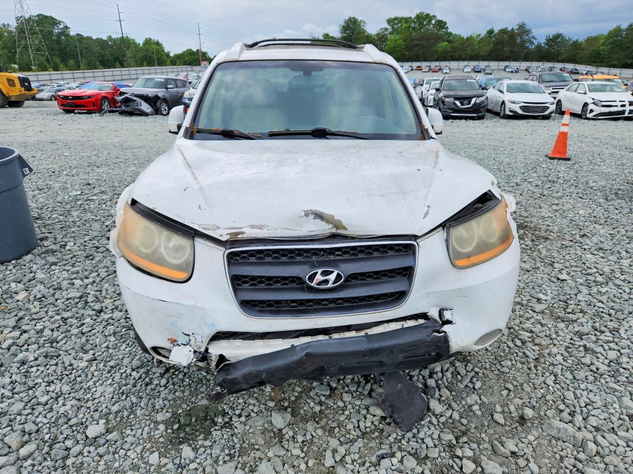 2009 Hyundai Santa Fe Se White vin: 5NMSH13E79H313008
