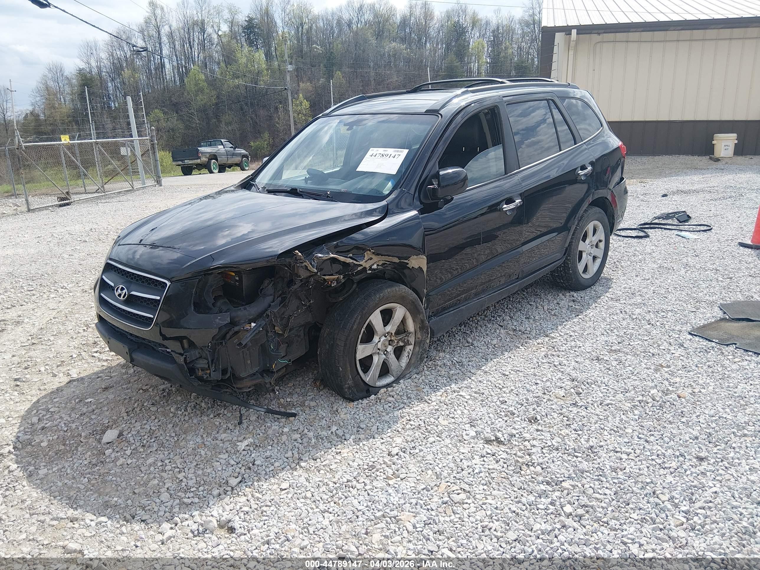 2009 Hyundai Santa Fe Limited Черный vin: 5NMSH13E79H332190