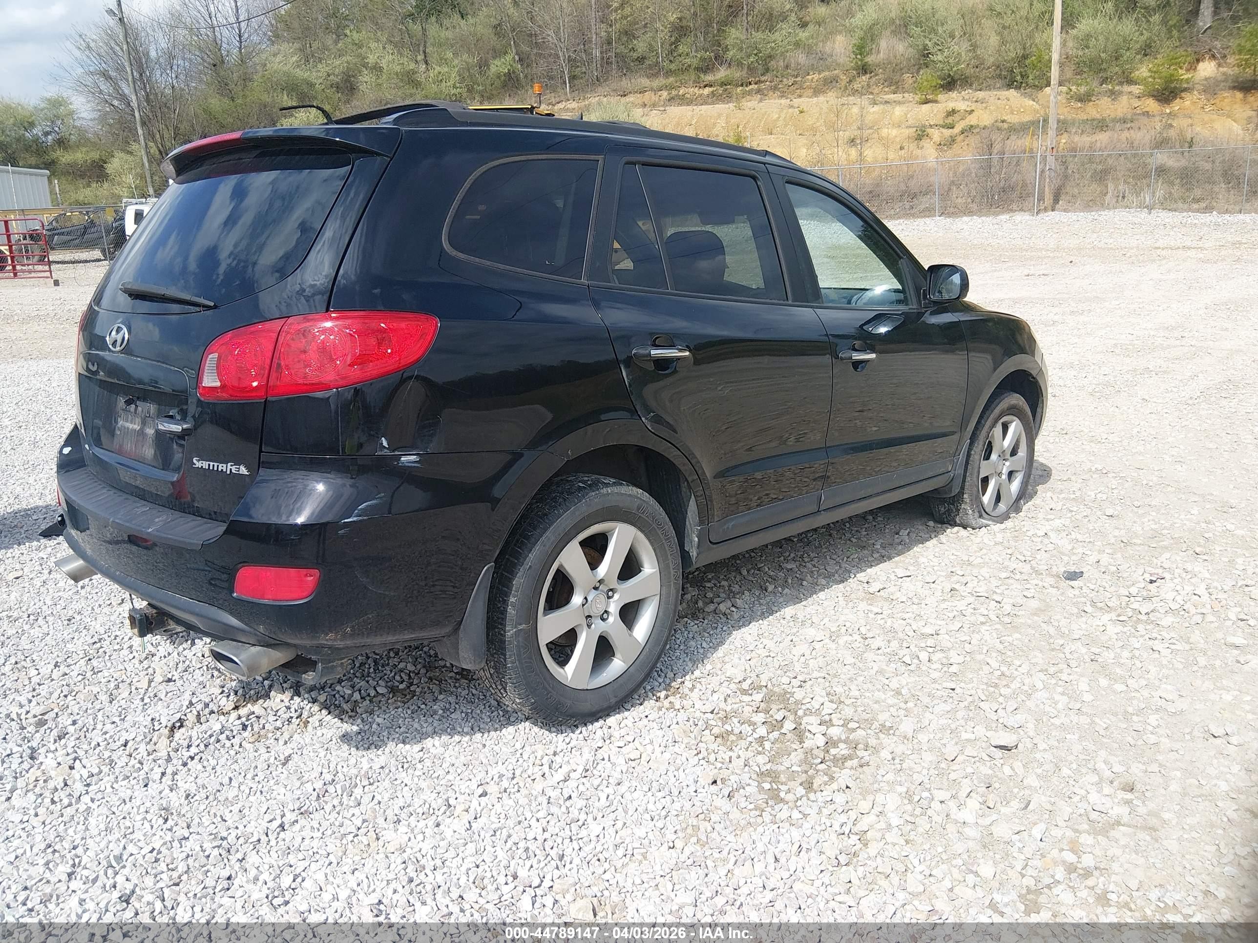 2009 Hyundai Santa Fe Limited Черный vin: 5NMSH13E79H332190