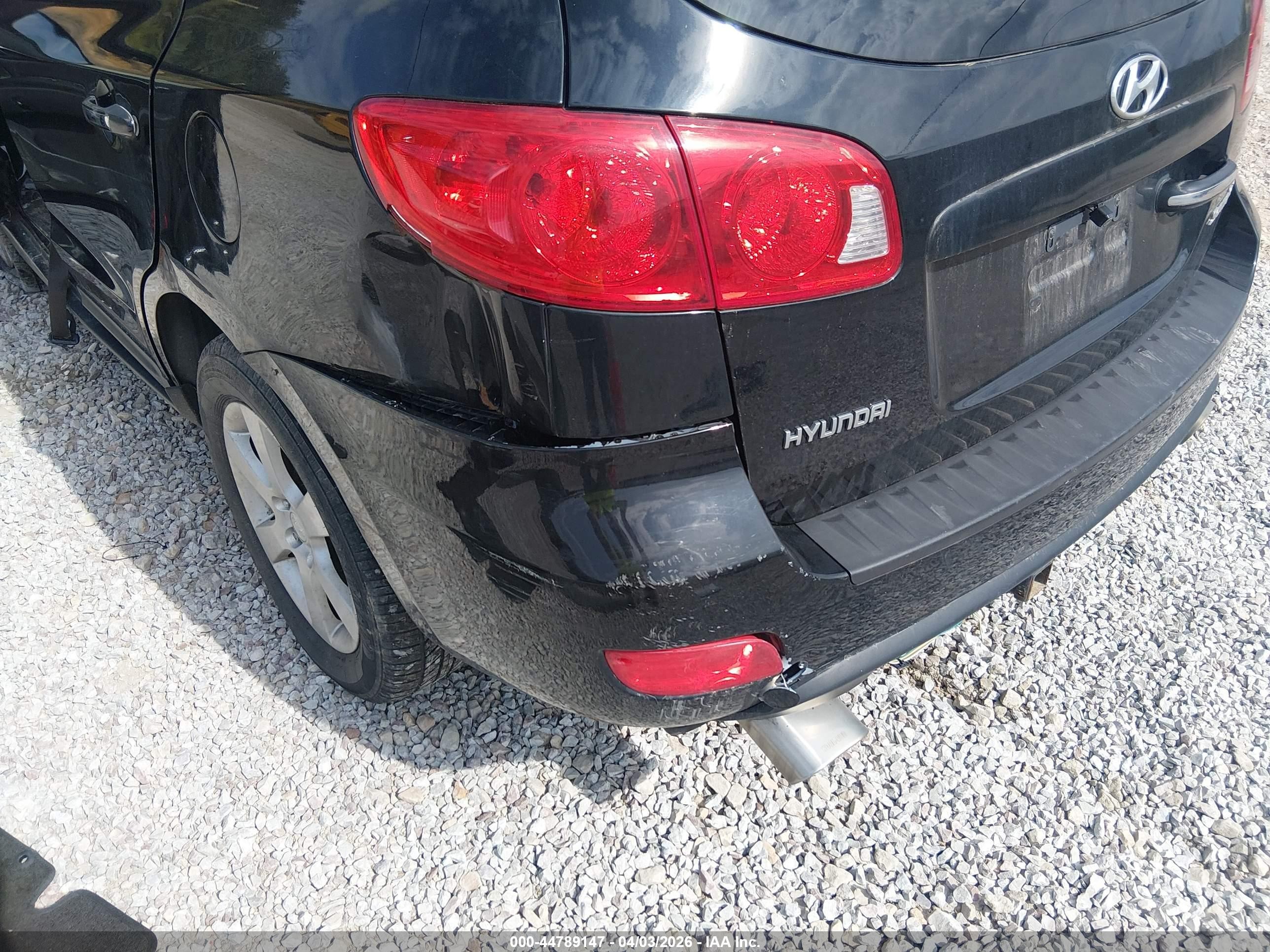 2009 Hyundai Santa Fe Limited Черный vin: 5NMSH13E79H332190