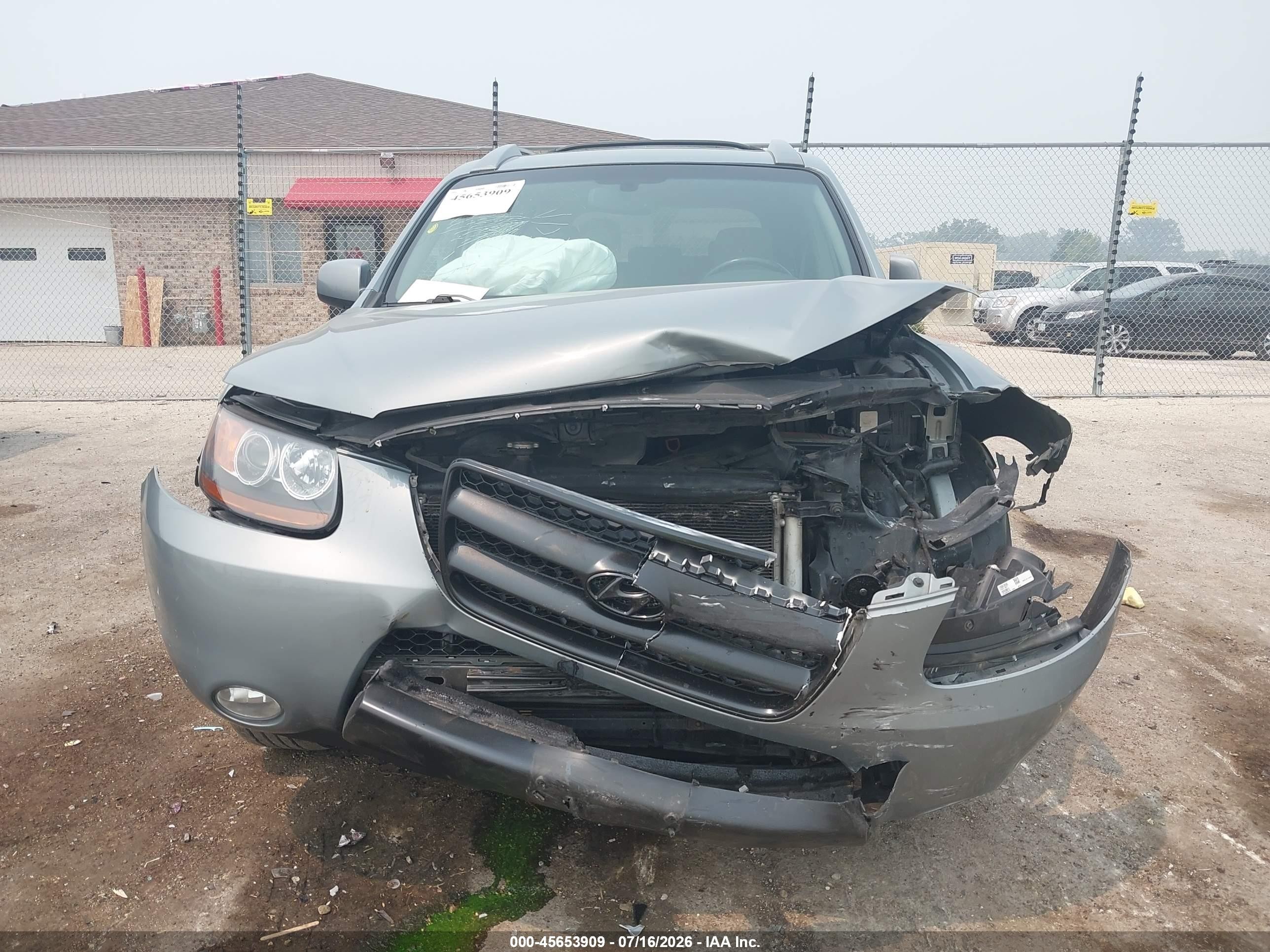 2007 Hyundai Santa Fe Limited/se Gray vin: 5NMSH13E87H017136