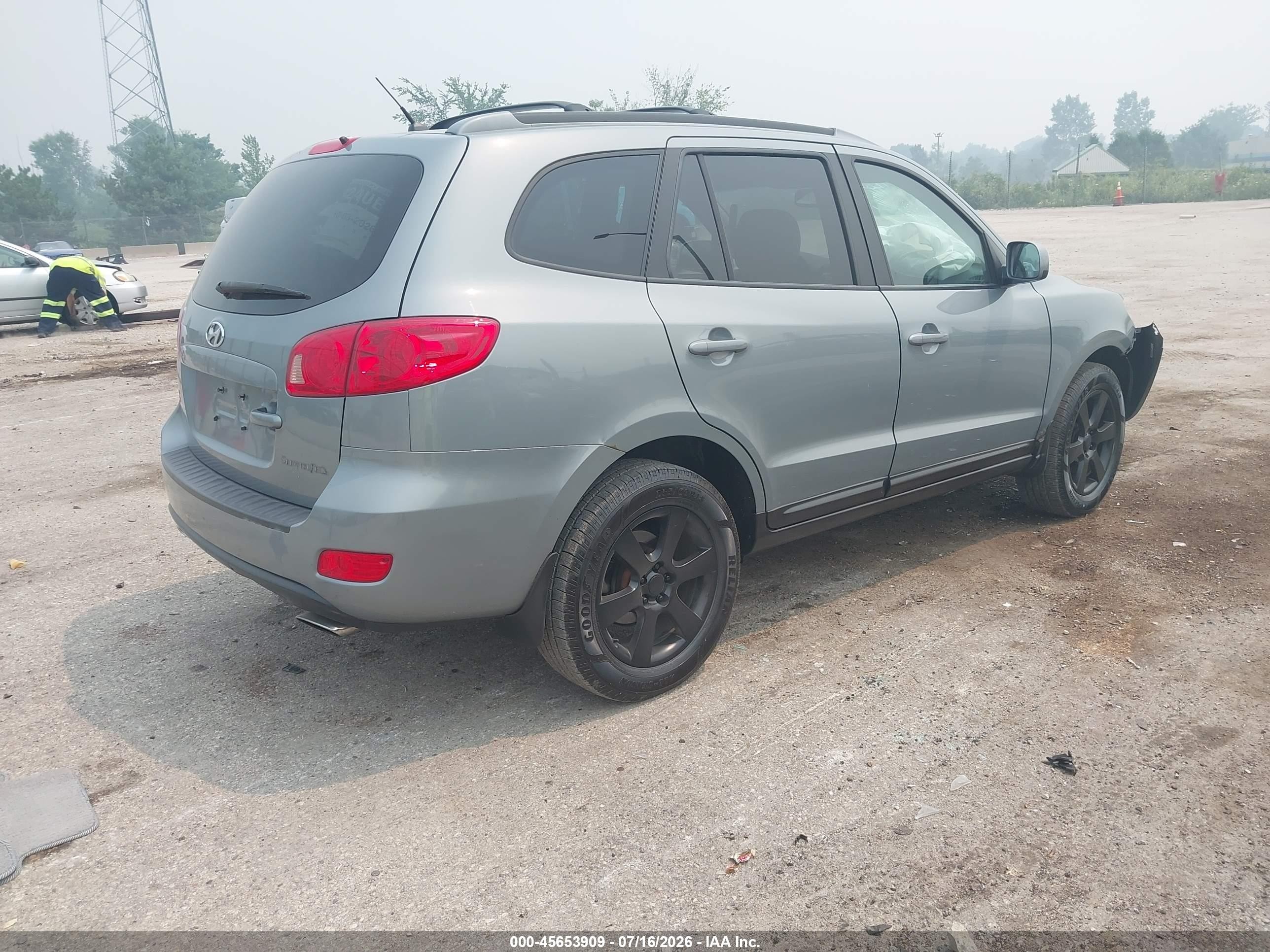 2007 Hyundai Santa Fe Limited/se Gray vin: 5NMSH13E87H017136