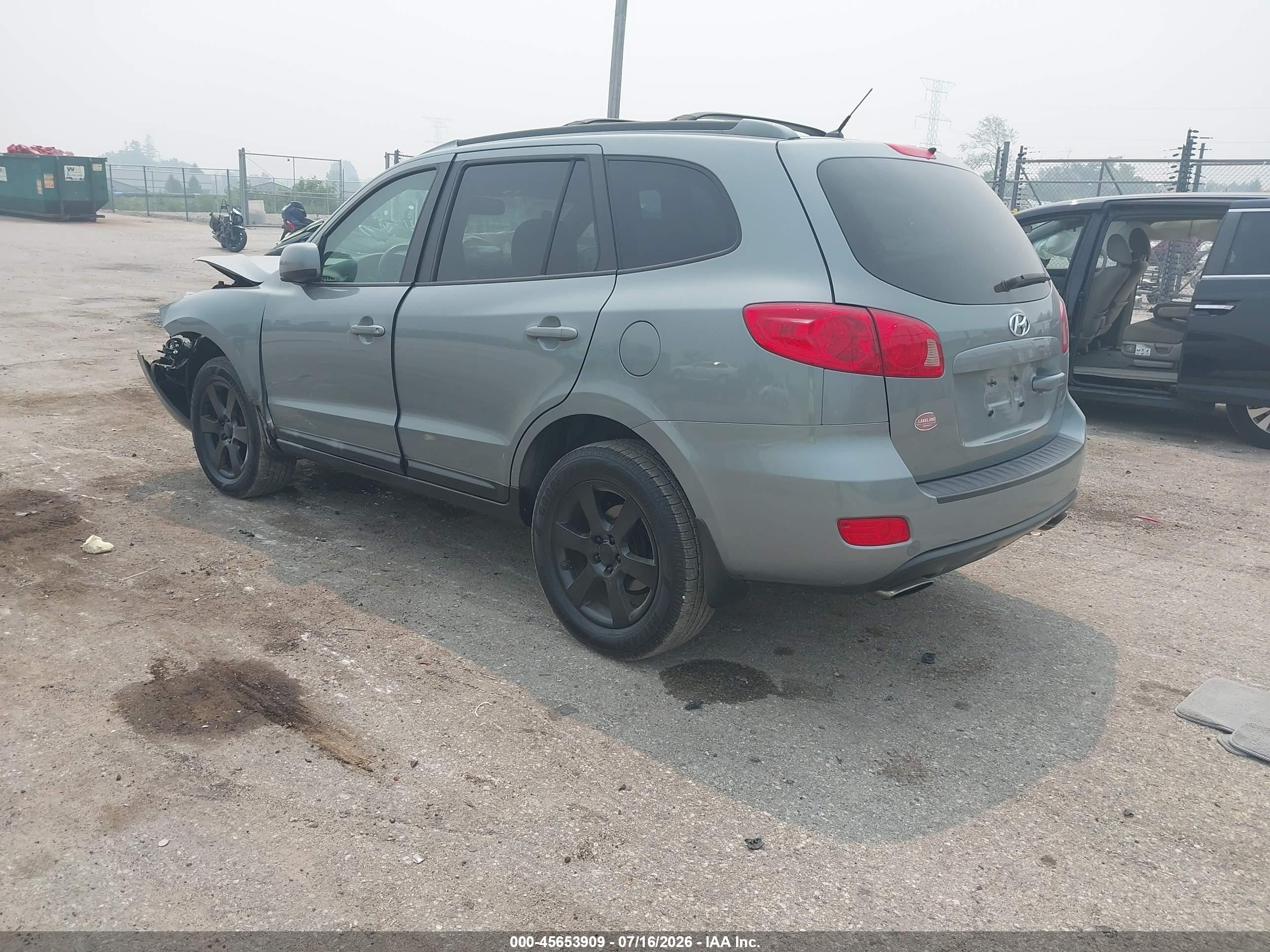 2007 Hyundai Santa Fe Limited/se Gray vin: 5NMSH13E87H017136