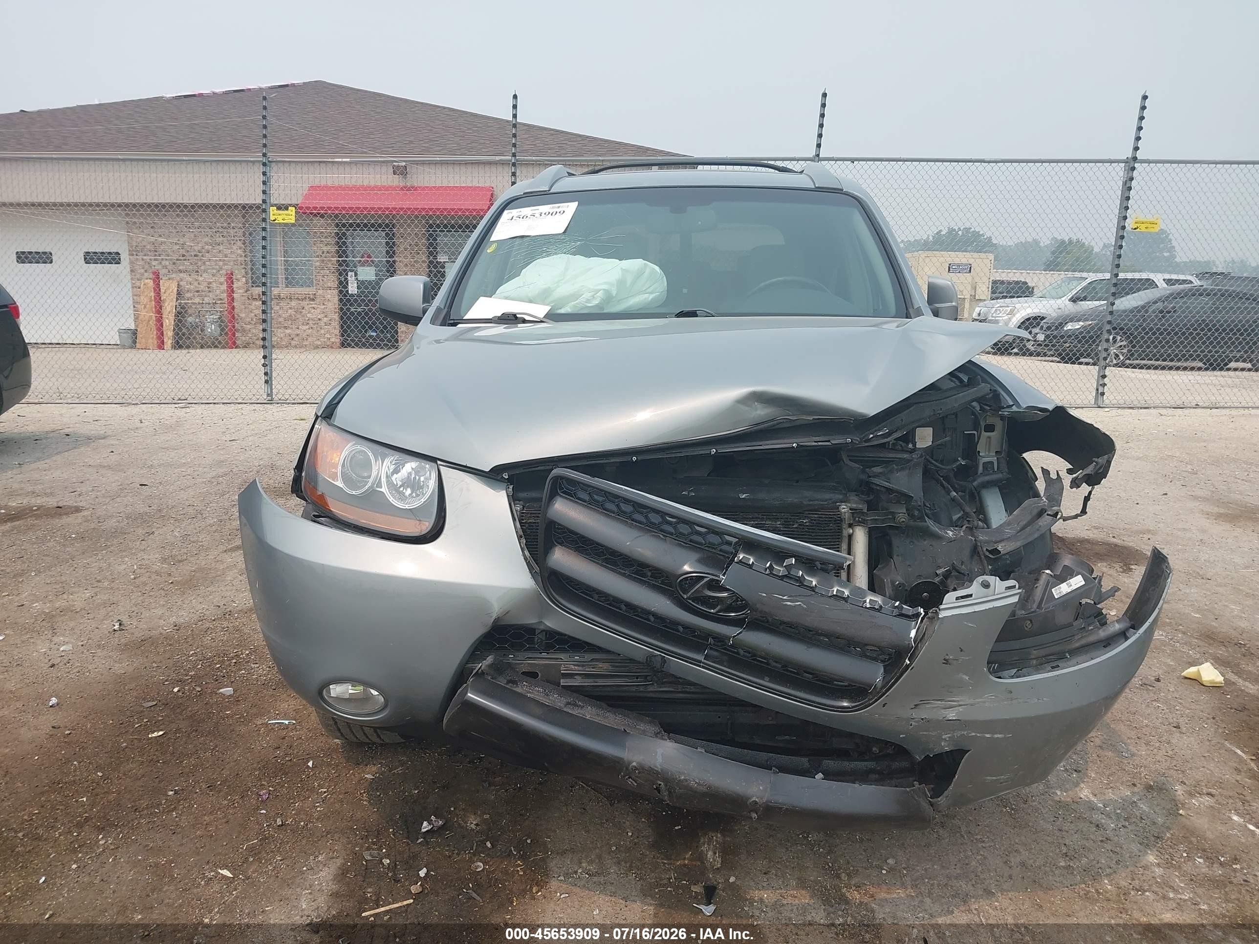 2007 Hyundai Santa Fe Limited/se Gray vin: 5NMSH13E87H017136