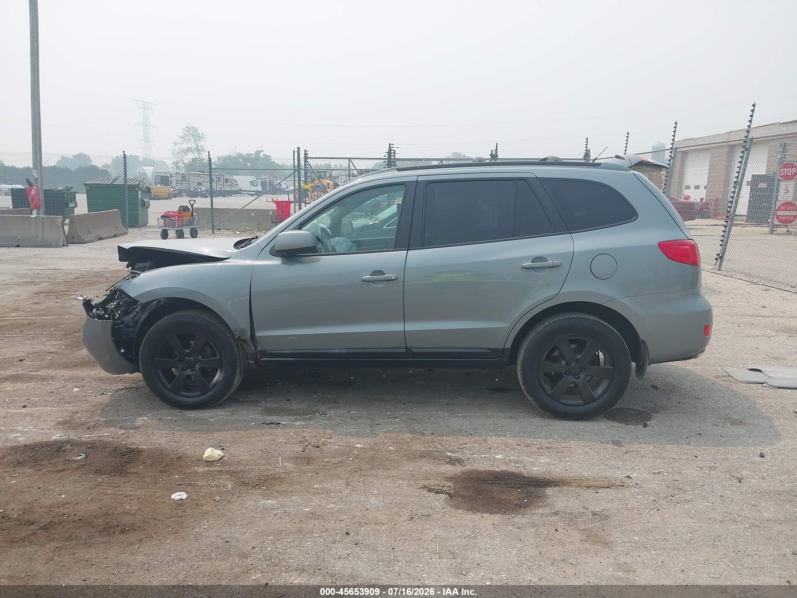 2007 Hyundai Santa Fe Limited/se Gray vin: 5NMSH13E87H017136