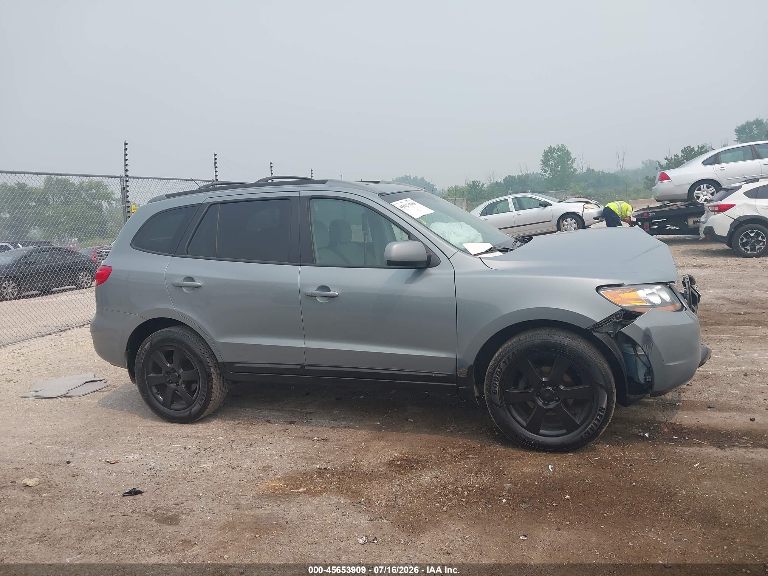 2007 Hyundai Santa Fe Limited/se Gray vin: 5NMSH13E87H017136