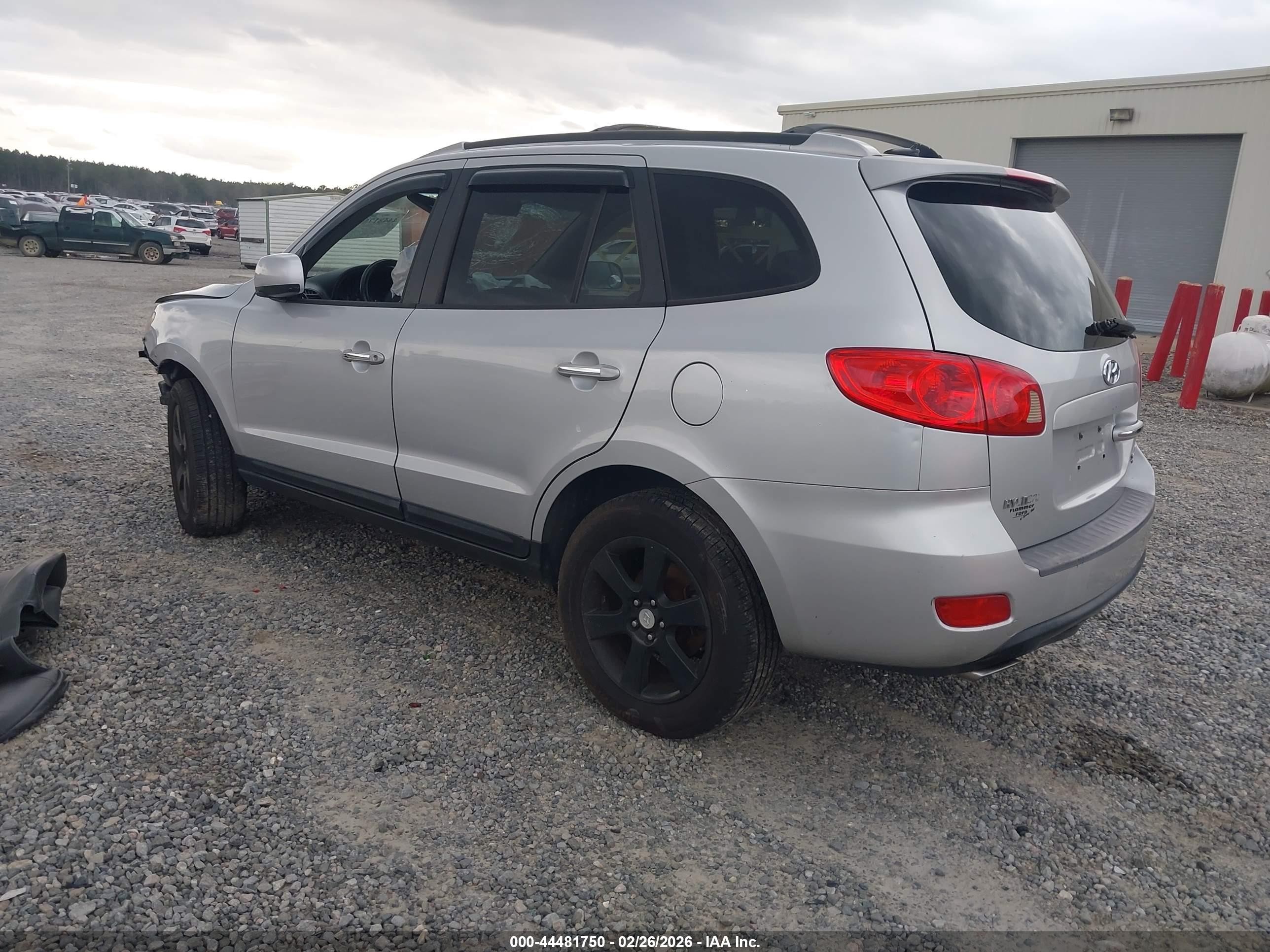 2007 Hyundai Santa Fe Limited/se Silver vin: 5NMSH13E87H041291