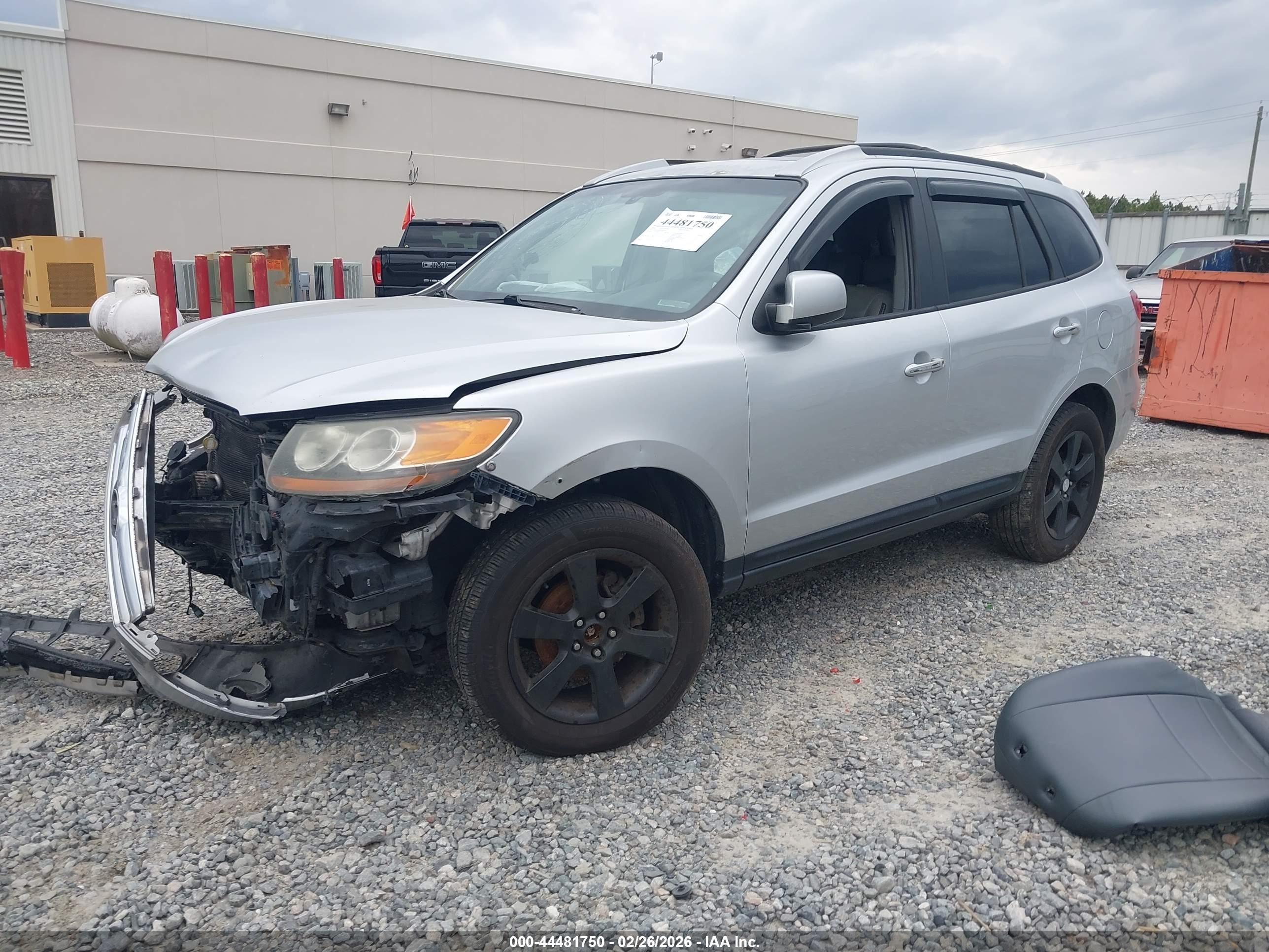 2007 Hyundai Santa Fe Limited/se Silver vin: 5NMSH13E87H041291