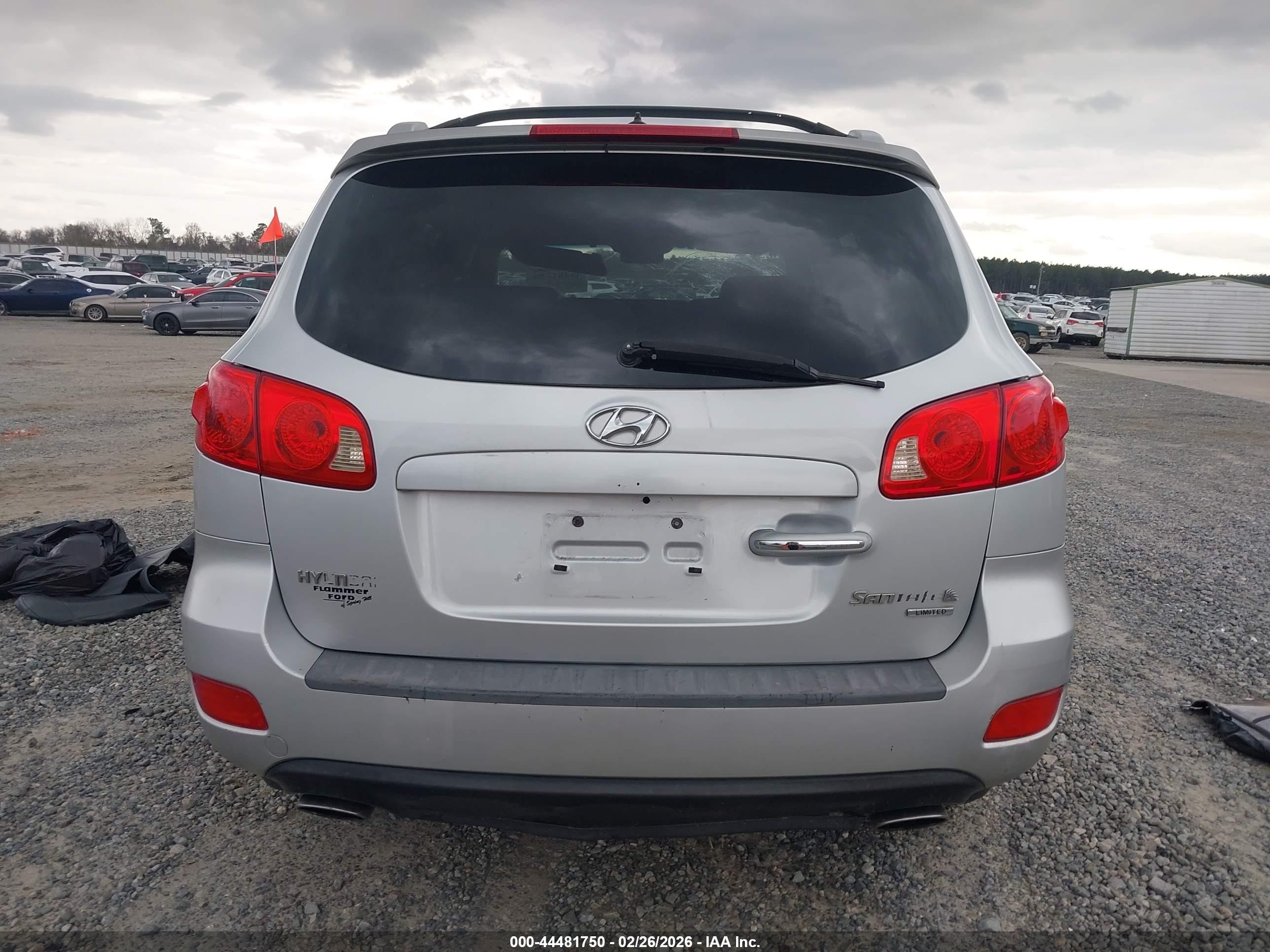 2007 Hyundai Santa Fe Limited/se Silver vin: 5NMSH13E87H041291