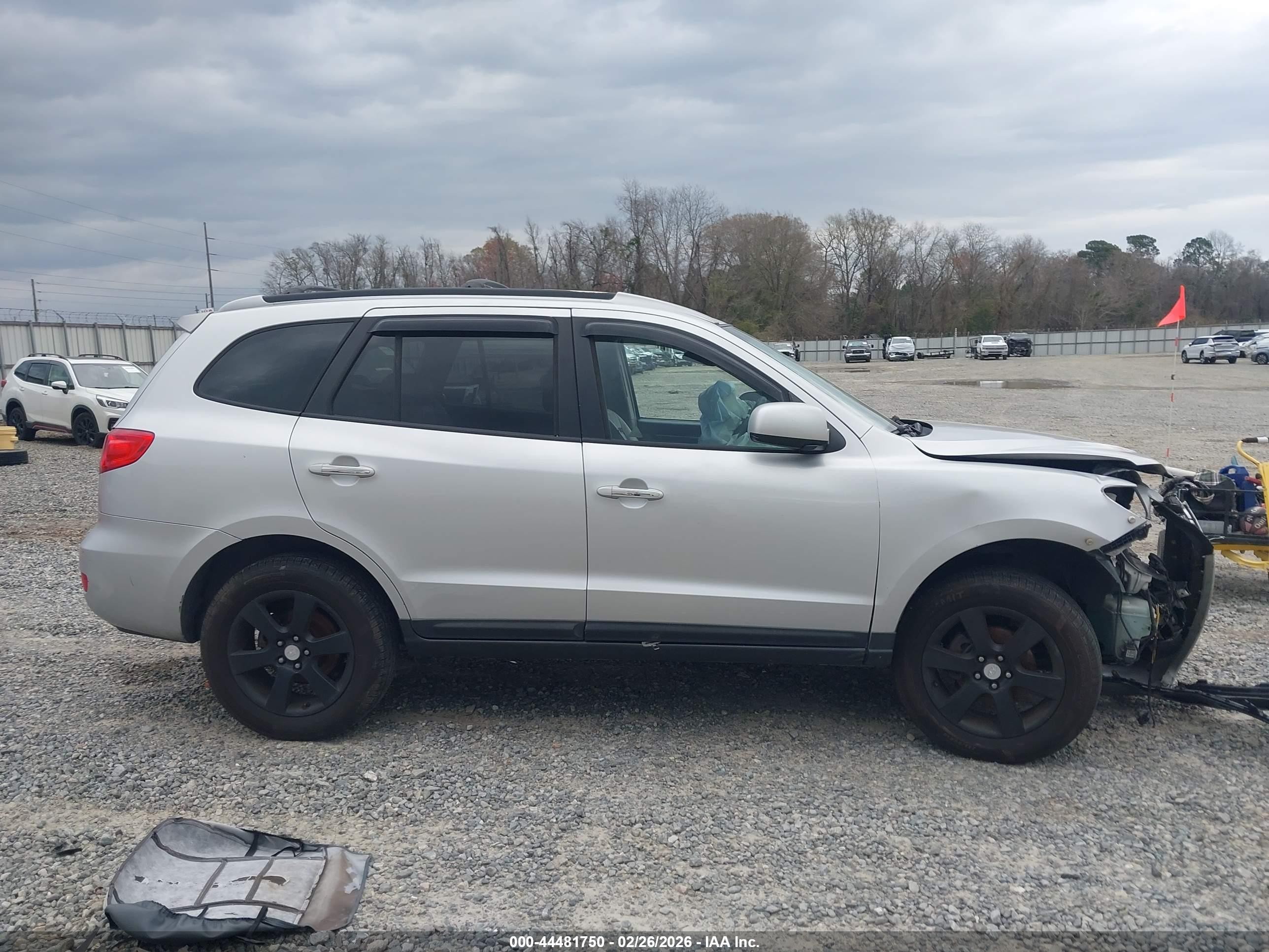 2007 Hyundai Santa Fe Limited/se Silver vin: 5NMSH13E87H041291