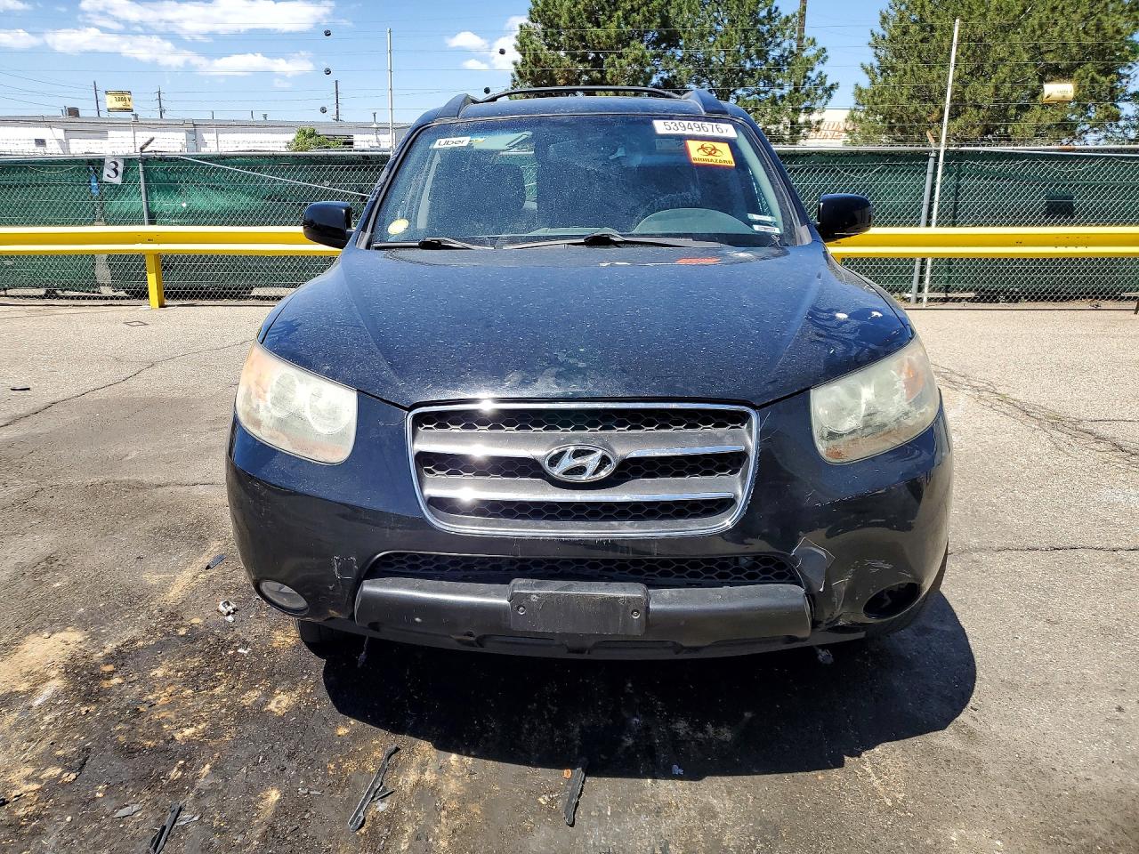 2007 Hyundai Santa Fe Se Black vin: 5NMSH13E87H100744