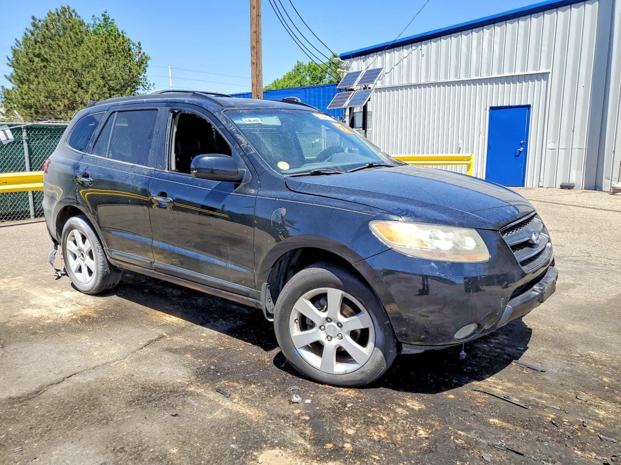 2007 Hyundai Santa Fe Se Black vin: 5NMSH13E87H100744