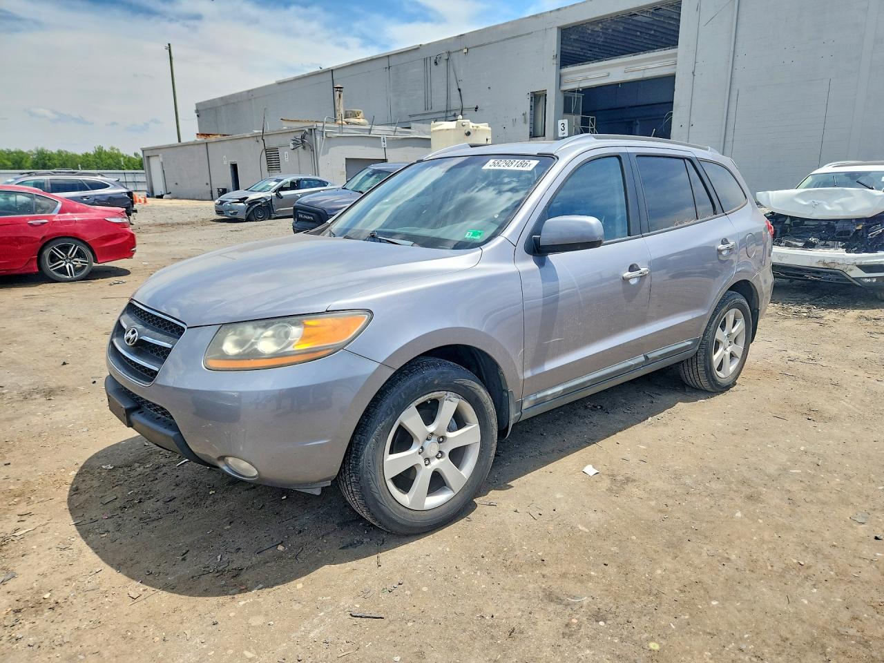 2008 Hyundai Santa Fe Se Blue vin: 5NMSH13E88H136418