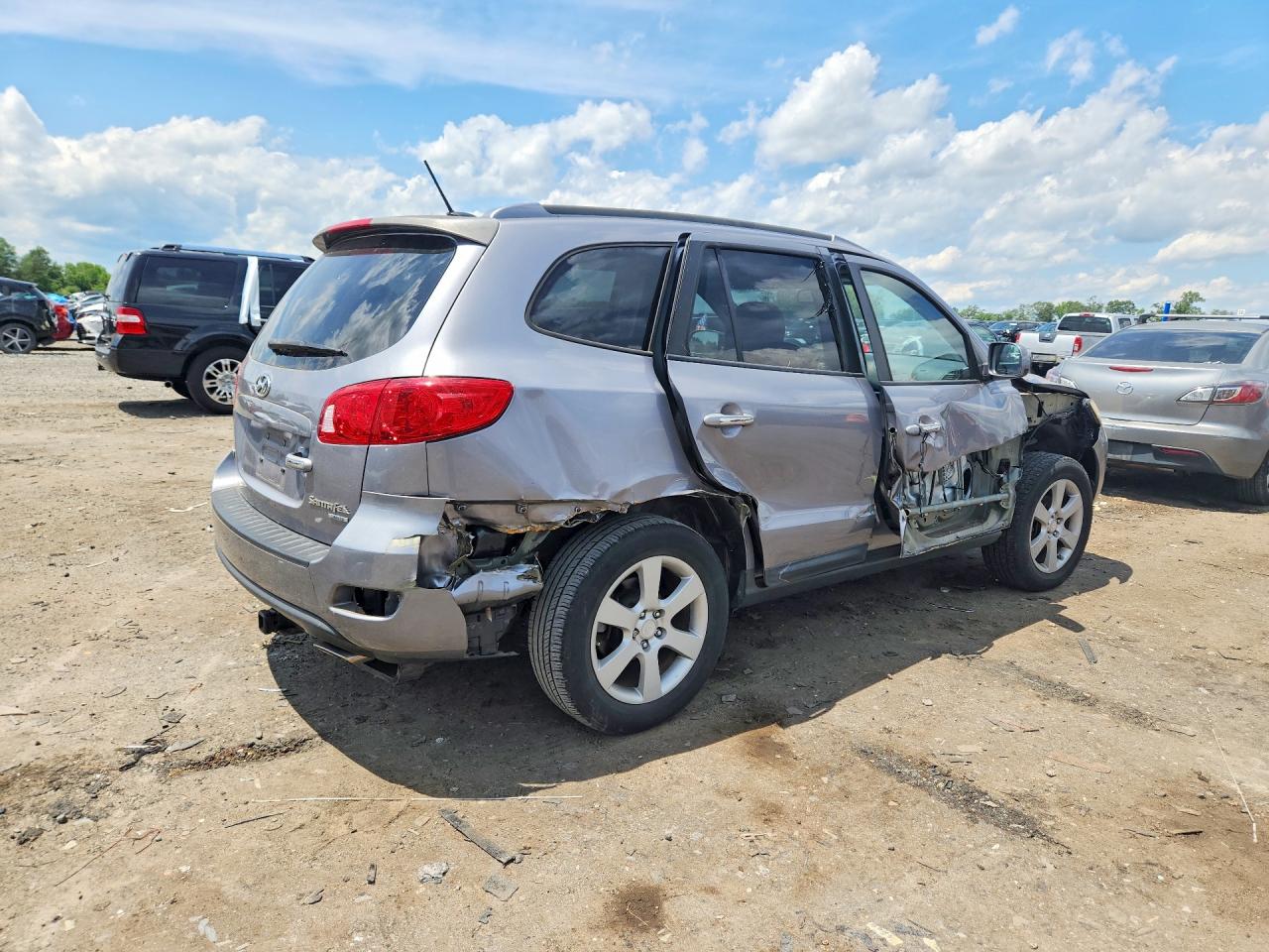 2008 Hyundai Santa Fe Se Blue vin: 5NMSH13E88H136418