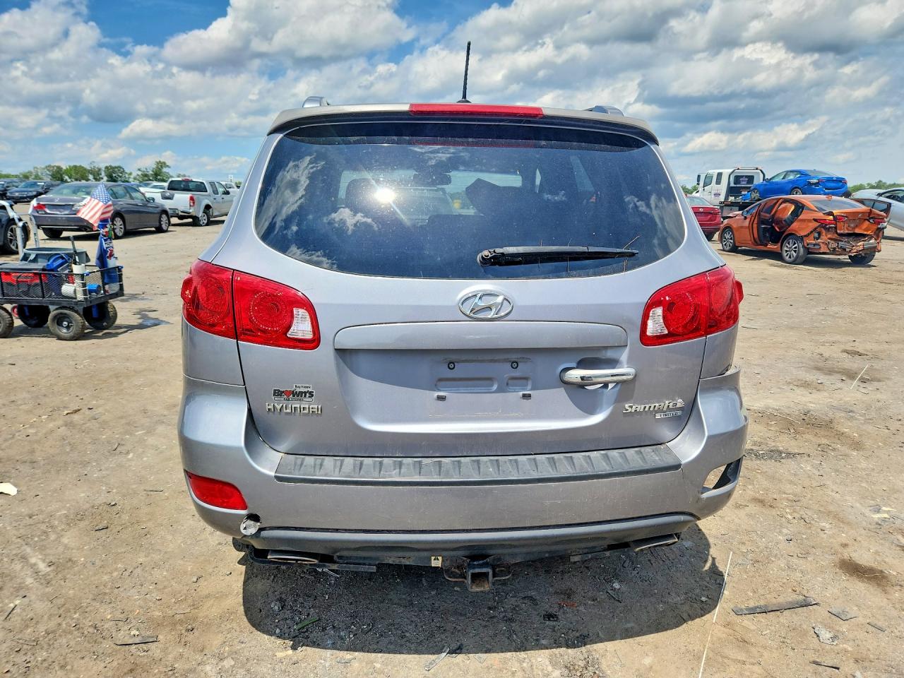 2008 Hyundai Santa Fe Se Blue vin: 5NMSH13E88H136418