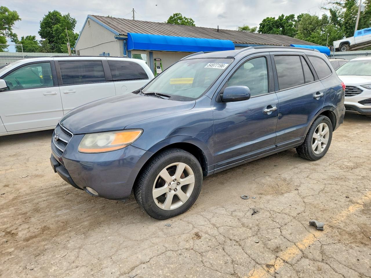 2008 Hyundai Santa Fe Se Blue vin: 5NMSH13E88H186252