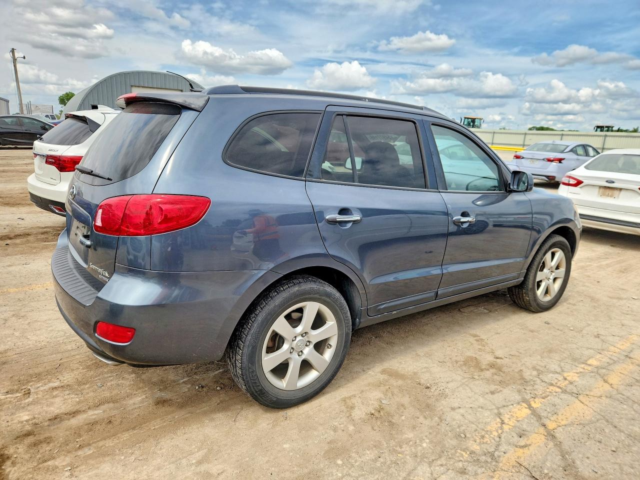 2008 Hyundai Santa Fe Se Blue vin: 5NMSH13E88H186252