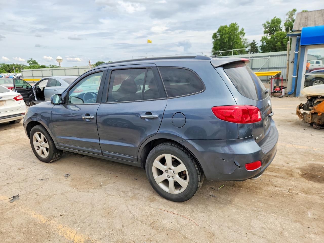 2008 Hyundai Santa Fe Se Blue vin: 5NMSH13E88H186252