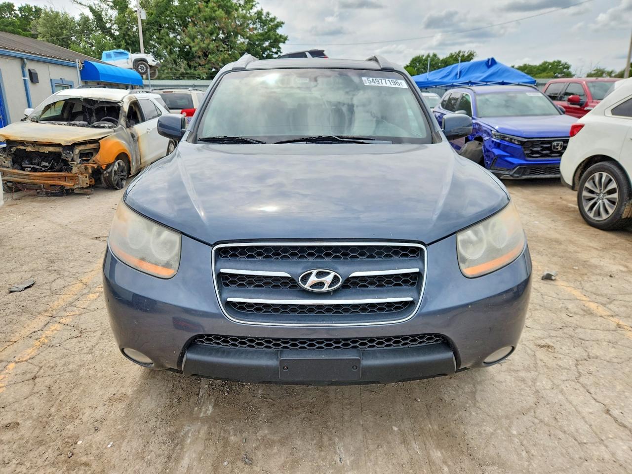 2008 Hyundai Santa Fe Se Blue vin: 5NMSH13E88H186252