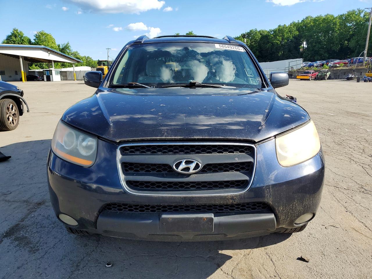 2008 Hyundai Santa Fe Se Синий vin: 5NMSH13E88H217242