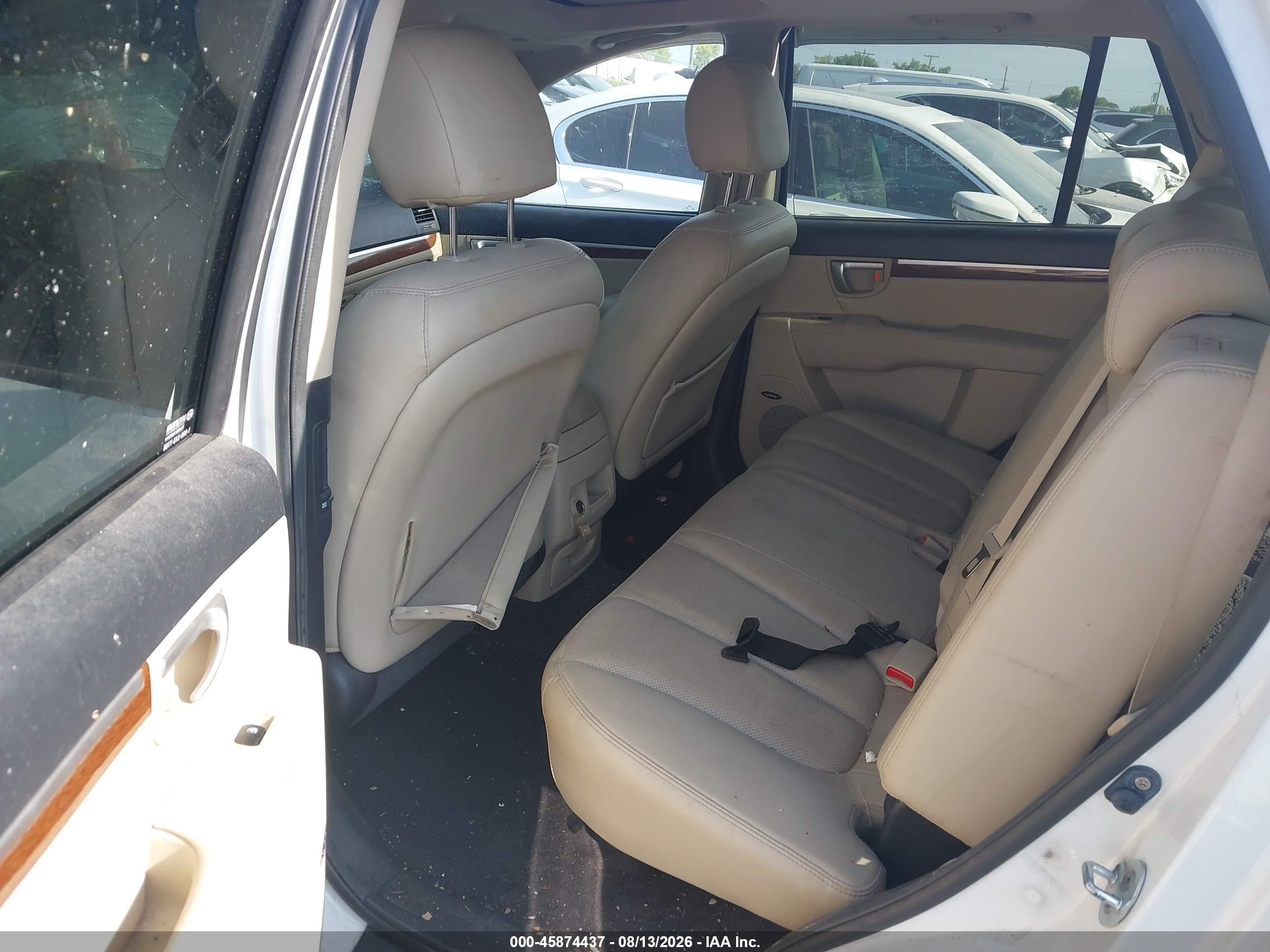 2009 Hyundai Santa Fe Limited White vin: 5NMSH13E89H243339