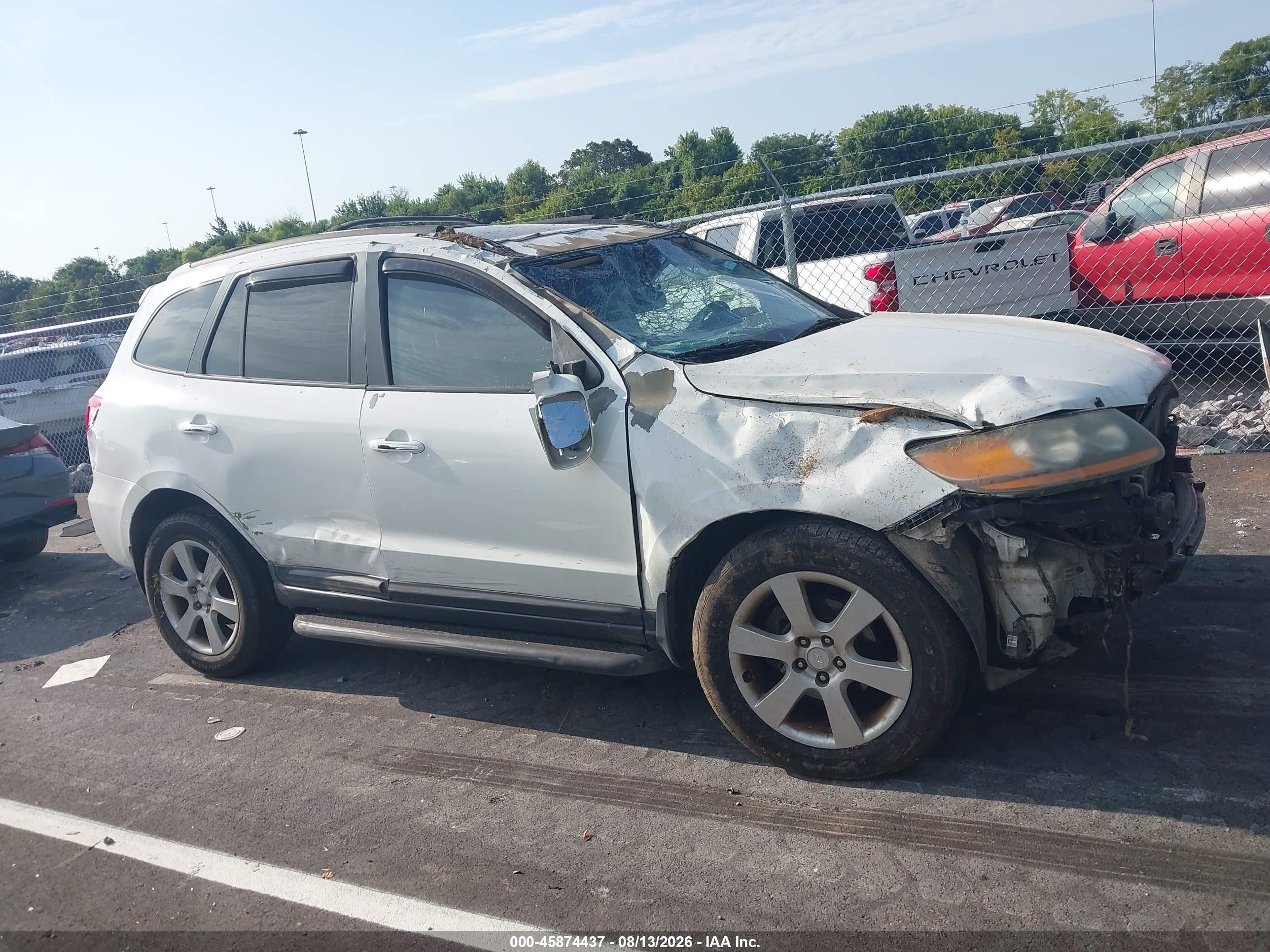 2009 Hyundai Santa Fe Limited White vin: 5NMSH13E89H243339