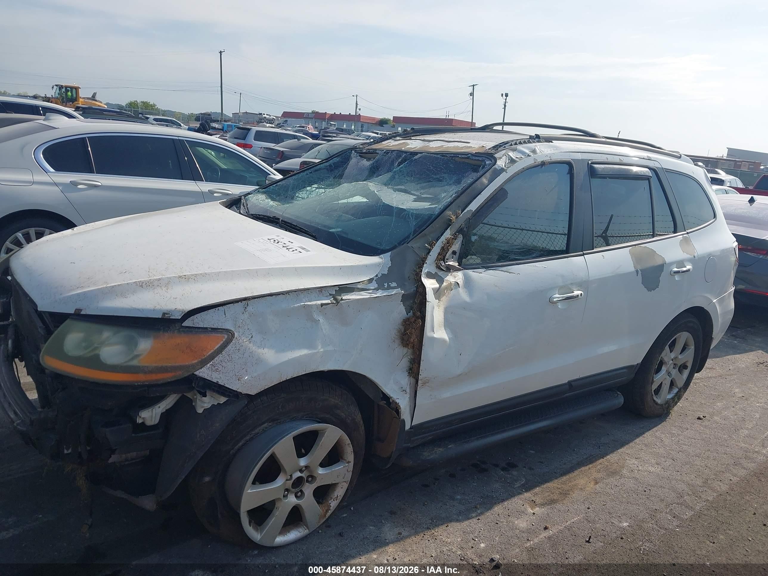 2009 Hyundai Santa Fe Limited White vin: 5NMSH13E89H243339