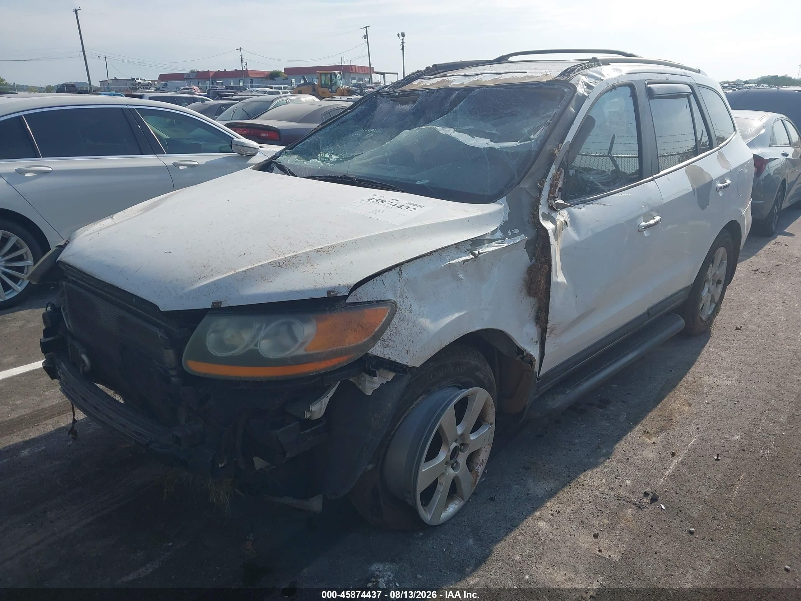 2009 Hyundai Santa Fe Limited White vin: 5NMSH13E89H243339