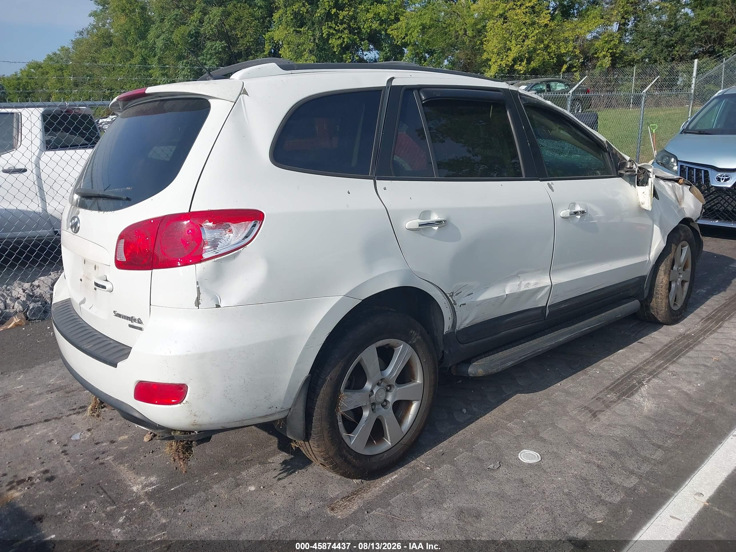 2009 Hyundai Santa Fe Limited White vin: 5NMSH13E89H243339