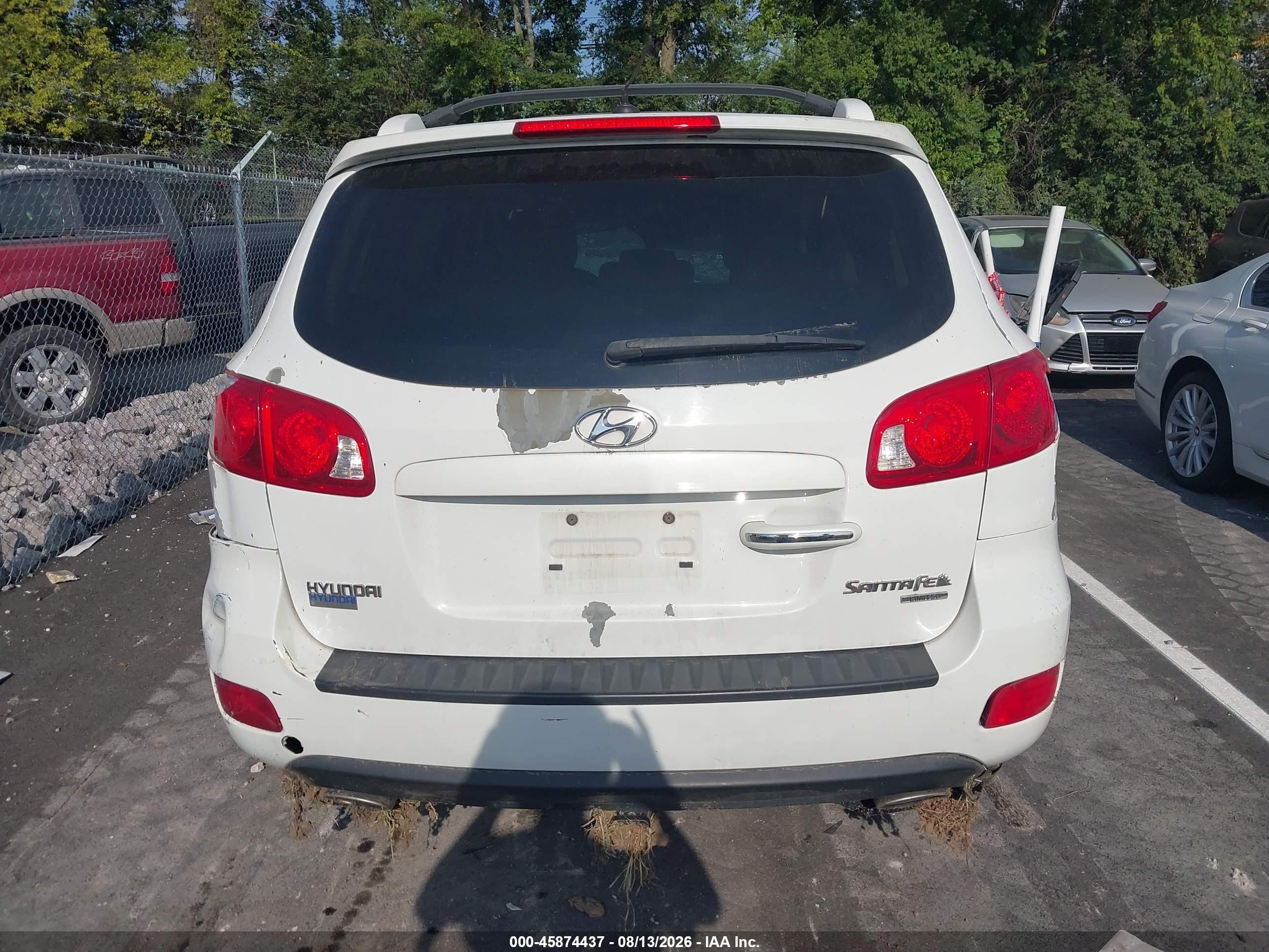 2009 Hyundai Santa Fe Limited White vin: 5NMSH13E89H243339
