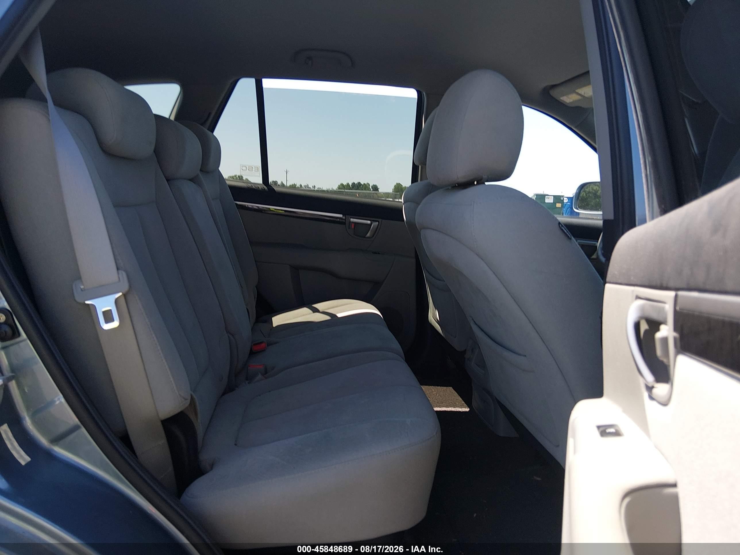 2009 Hyundai Santa Fe Se Light Blue vin: 5NMSH13E89H320923