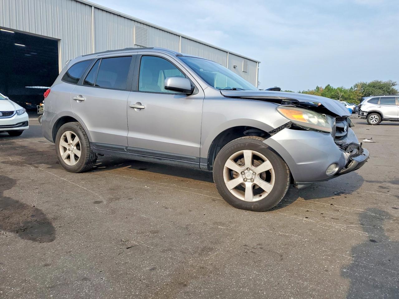 2007 Hyundai Santa Fe Se Gray vin: 5NMSH13E97H086255