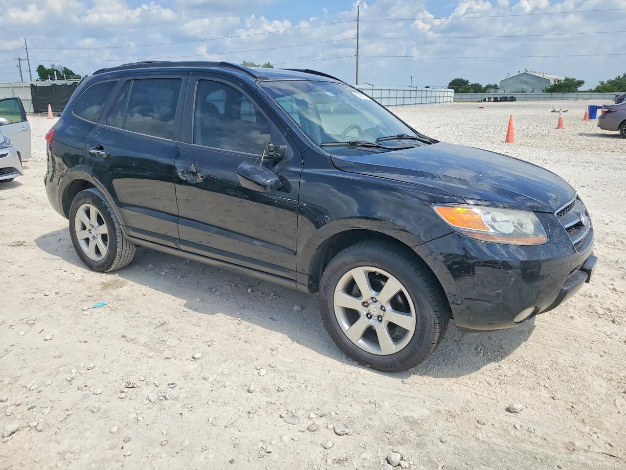 2007 Hyundai Santa Fe Se Black vin: 5NMSH13E97H095263