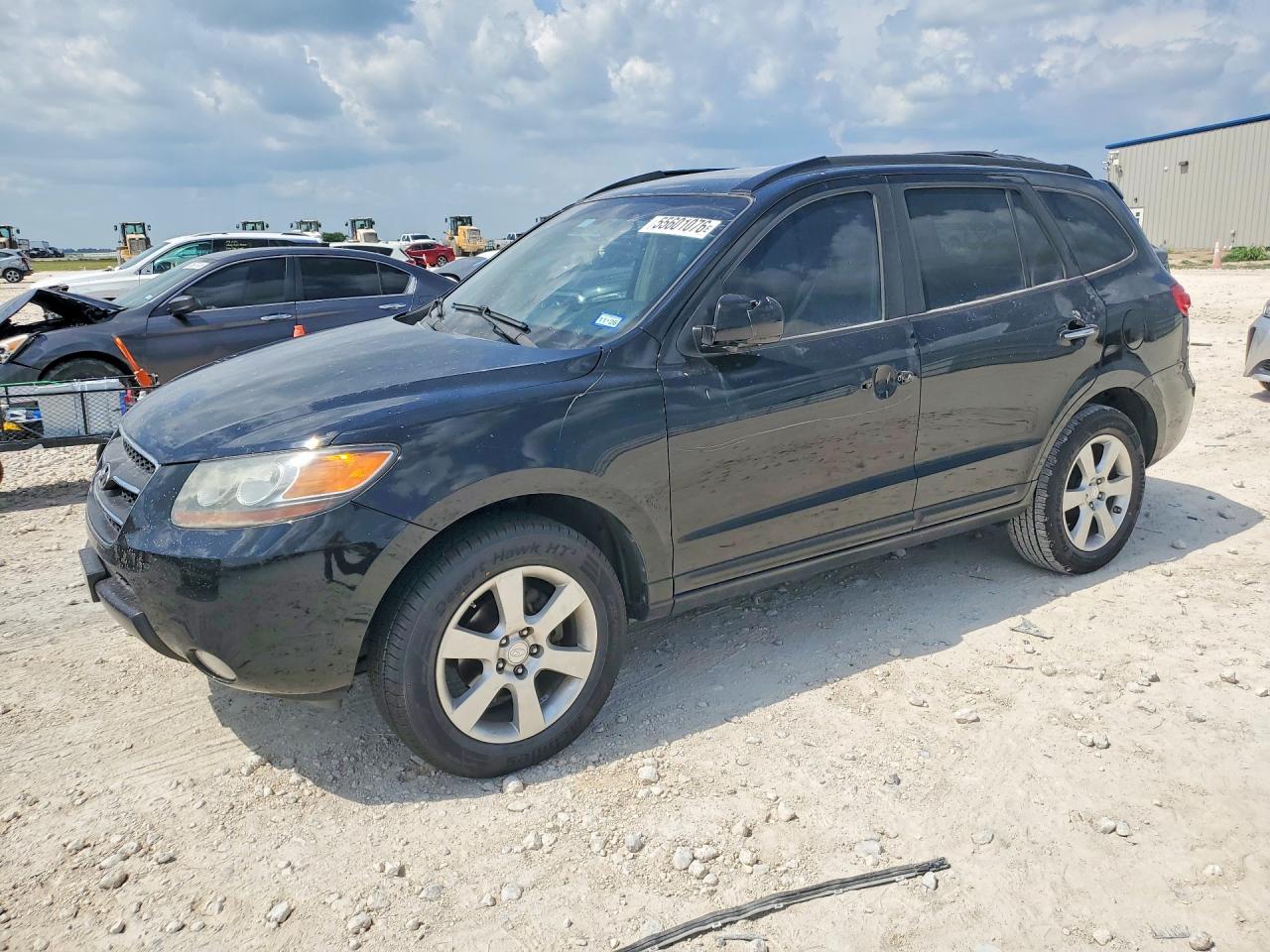 2007 Hyundai Santa Fe Se Black vin: 5NMSH13E97H095263