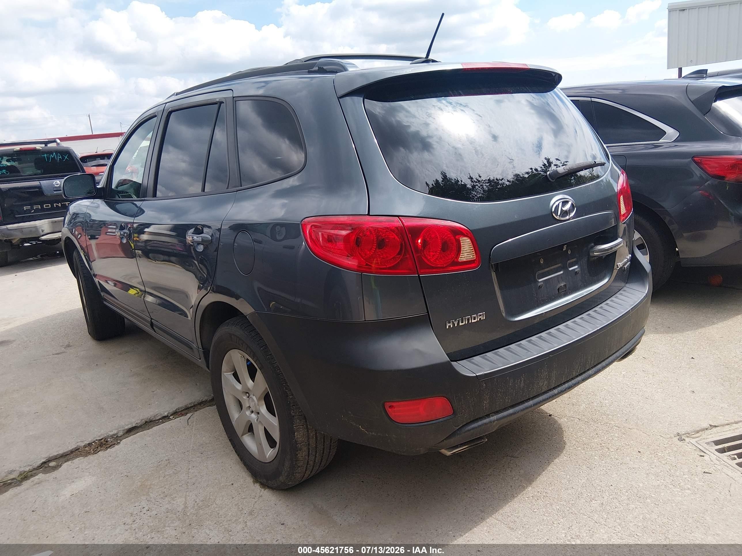 2007 Hyundai Santa Fe Limited/se Blue vin: 5NMSH13E97H128777