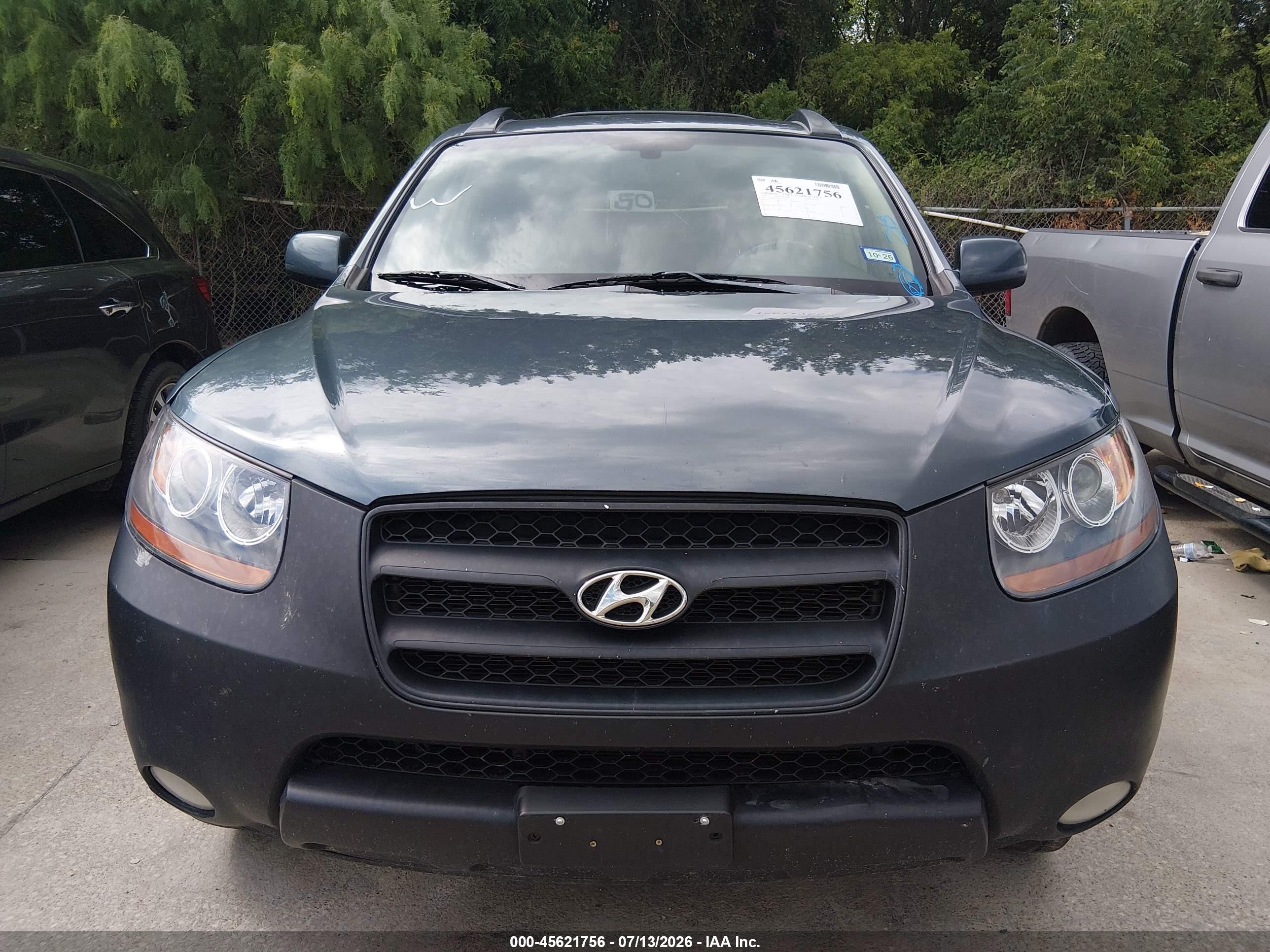 2007 Hyundai Santa Fe Limited/se Blue vin: 5NMSH13E97H128777