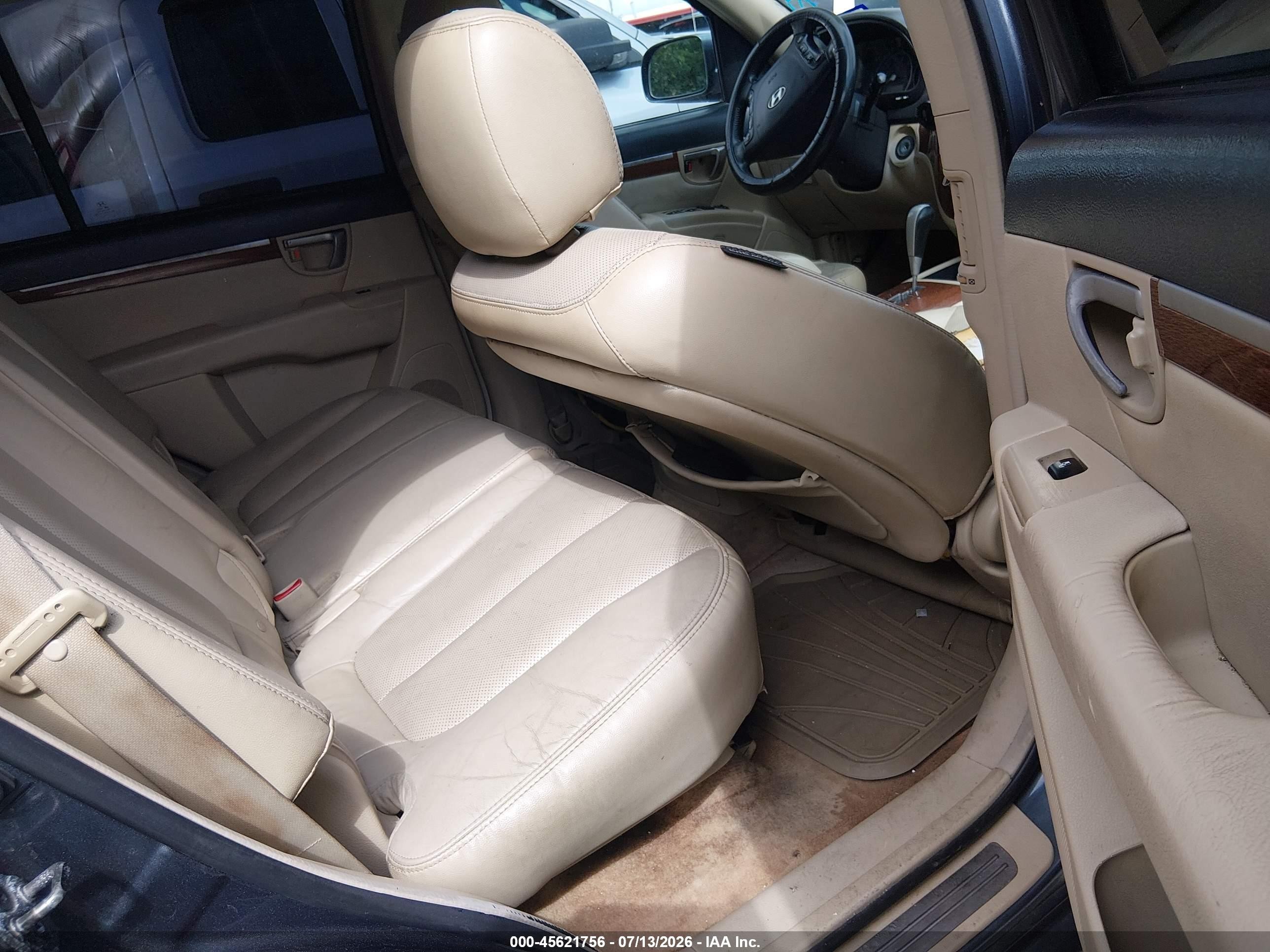 2007 Hyundai Santa Fe Limited/se Blue vin: 5NMSH13E97H128777