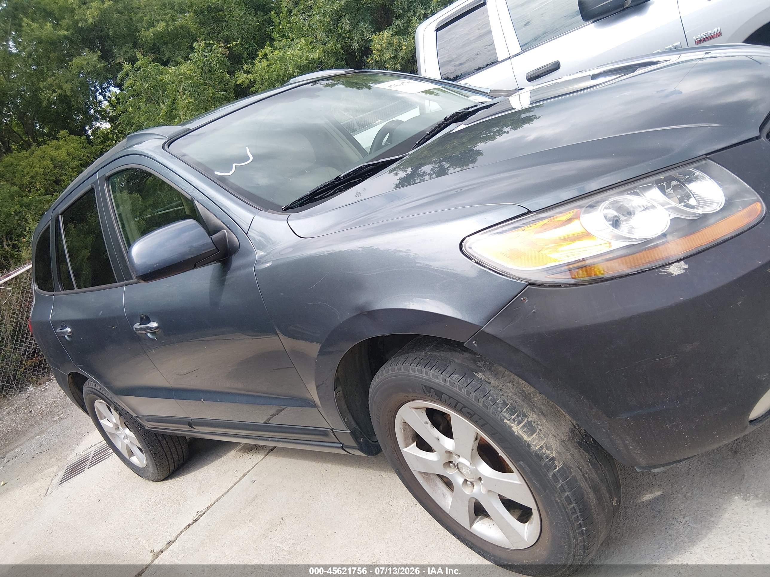 2007 Hyundai Santa Fe Limited/se Blue vin: 5NMSH13E97H128777