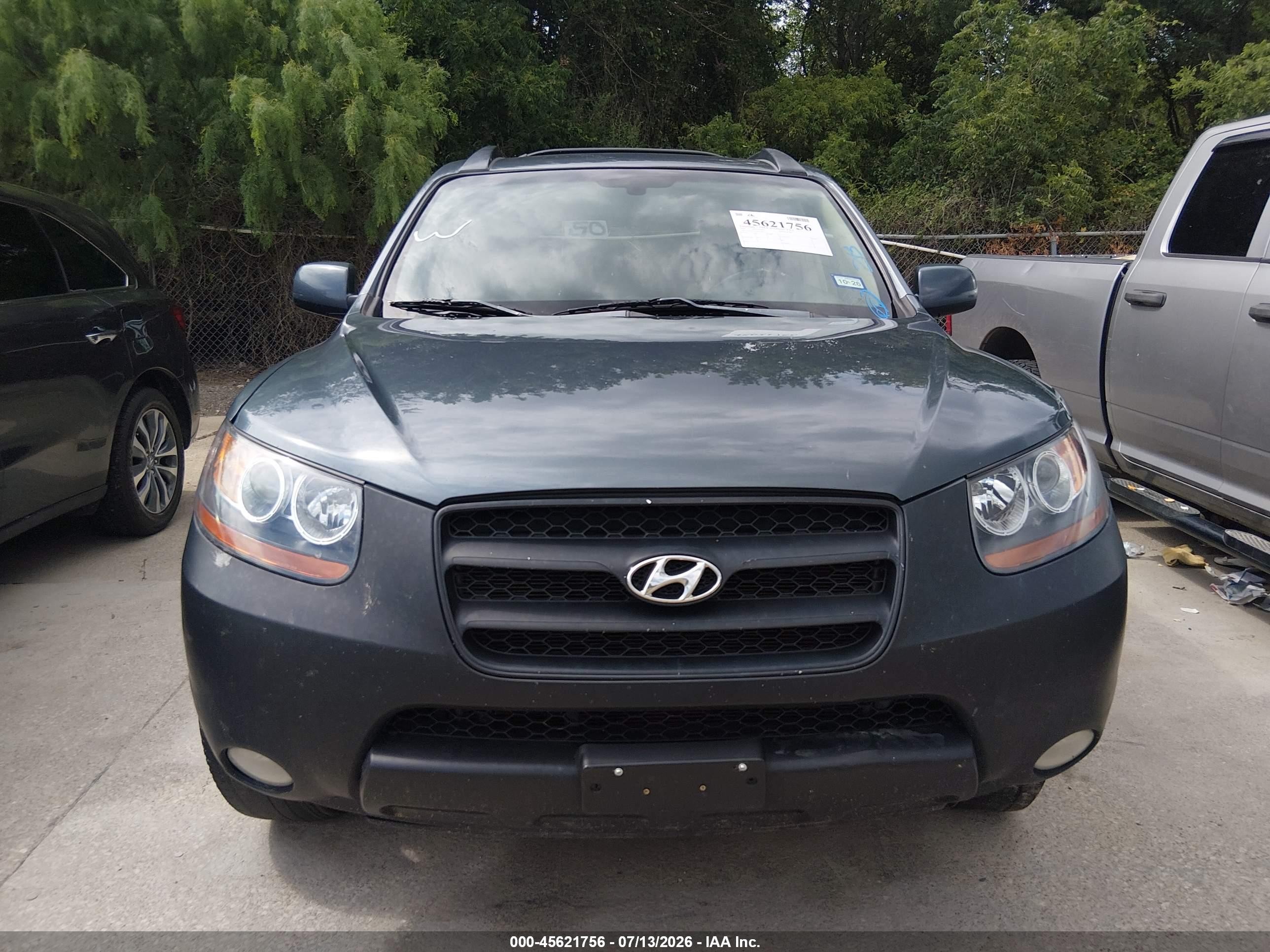 2007 Hyundai Santa Fe Limited/se Blue vin: 5NMSH13E97H128777