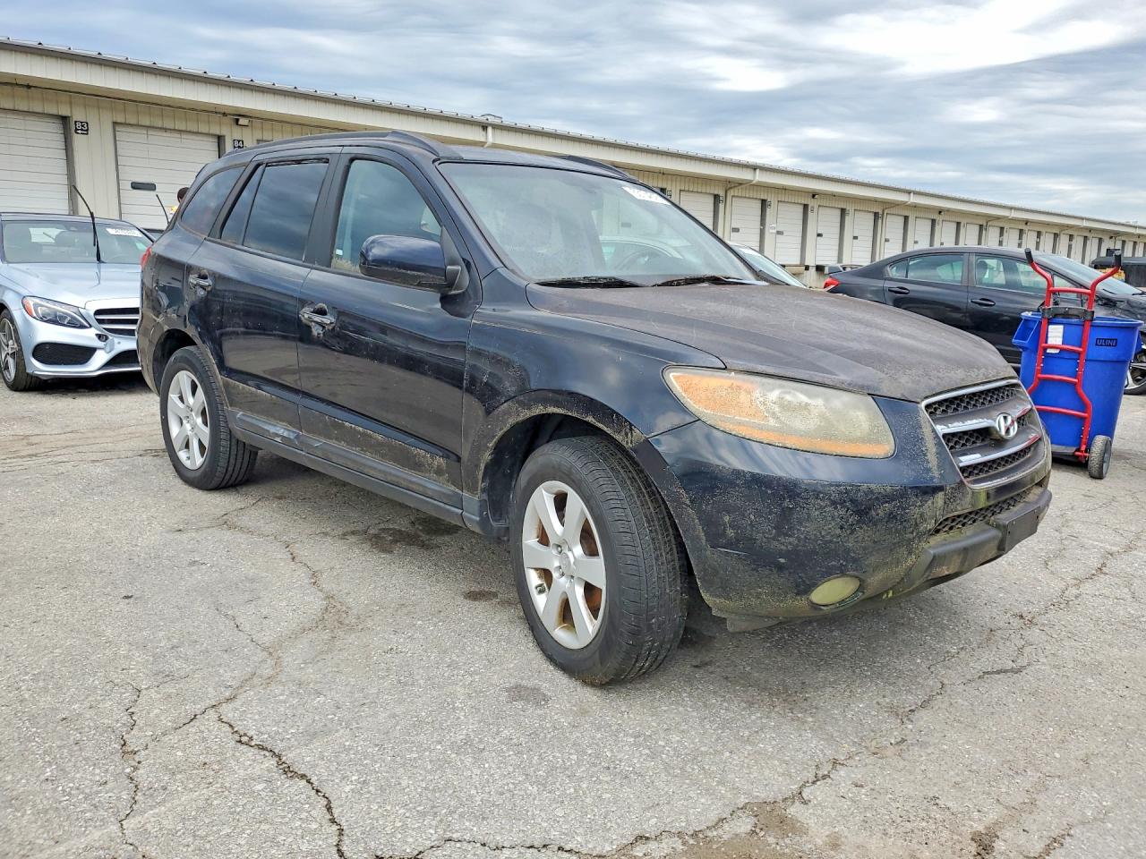 2008 Hyundai Santa Fe Se Black vin: 5NMSH13E98H136878