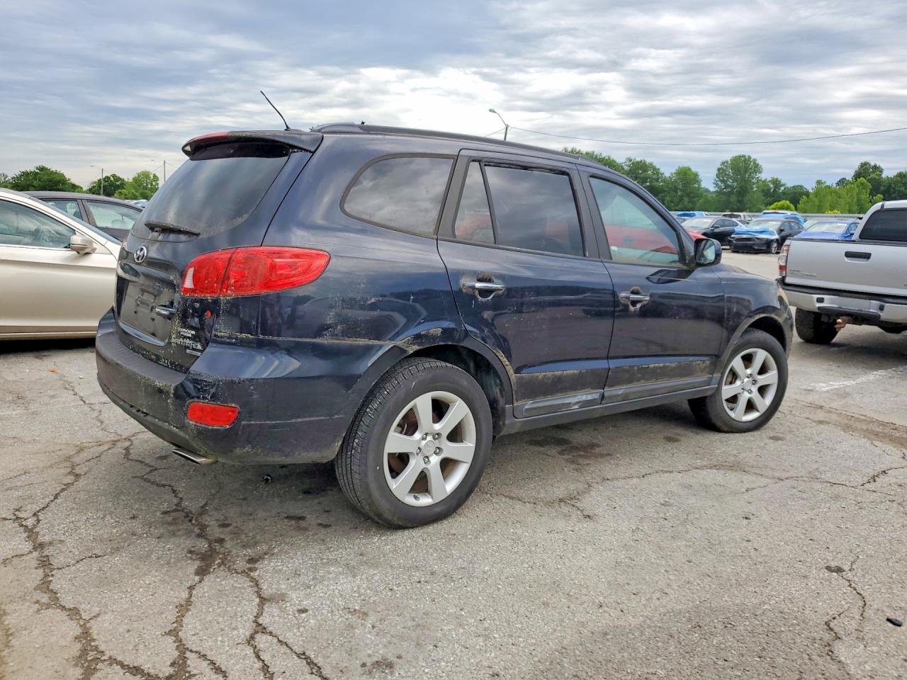 2008 Hyundai Santa Fe Se Black vin: 5NMSH13E98H136878