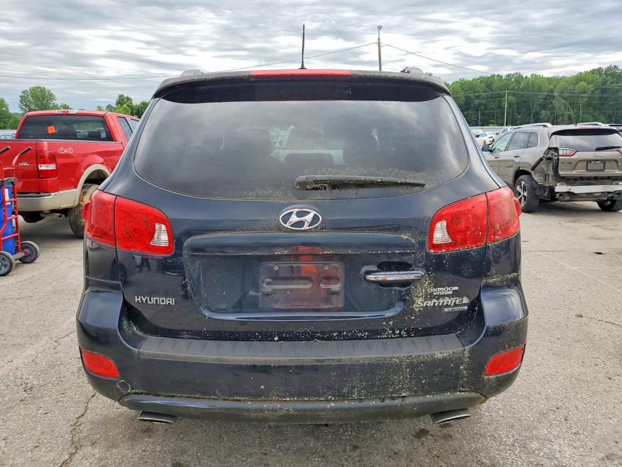 2008 Hyundai Santa Fe Se Black vin: 5NMSH13E98H136878