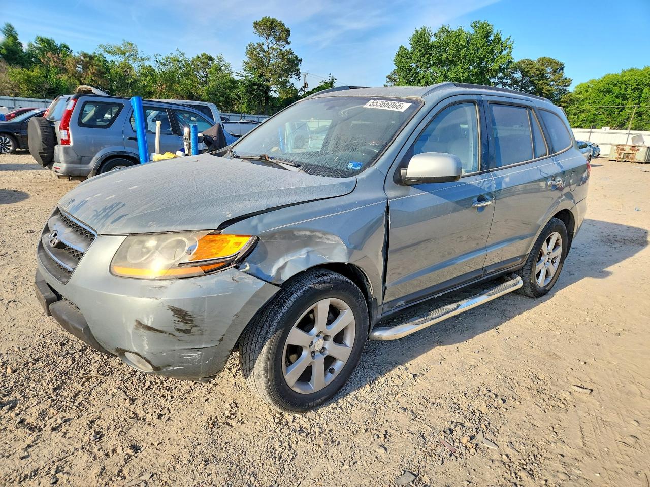 2008 Hyundai Santa Fe Se Gray vin: 5NMSH13E98H151106