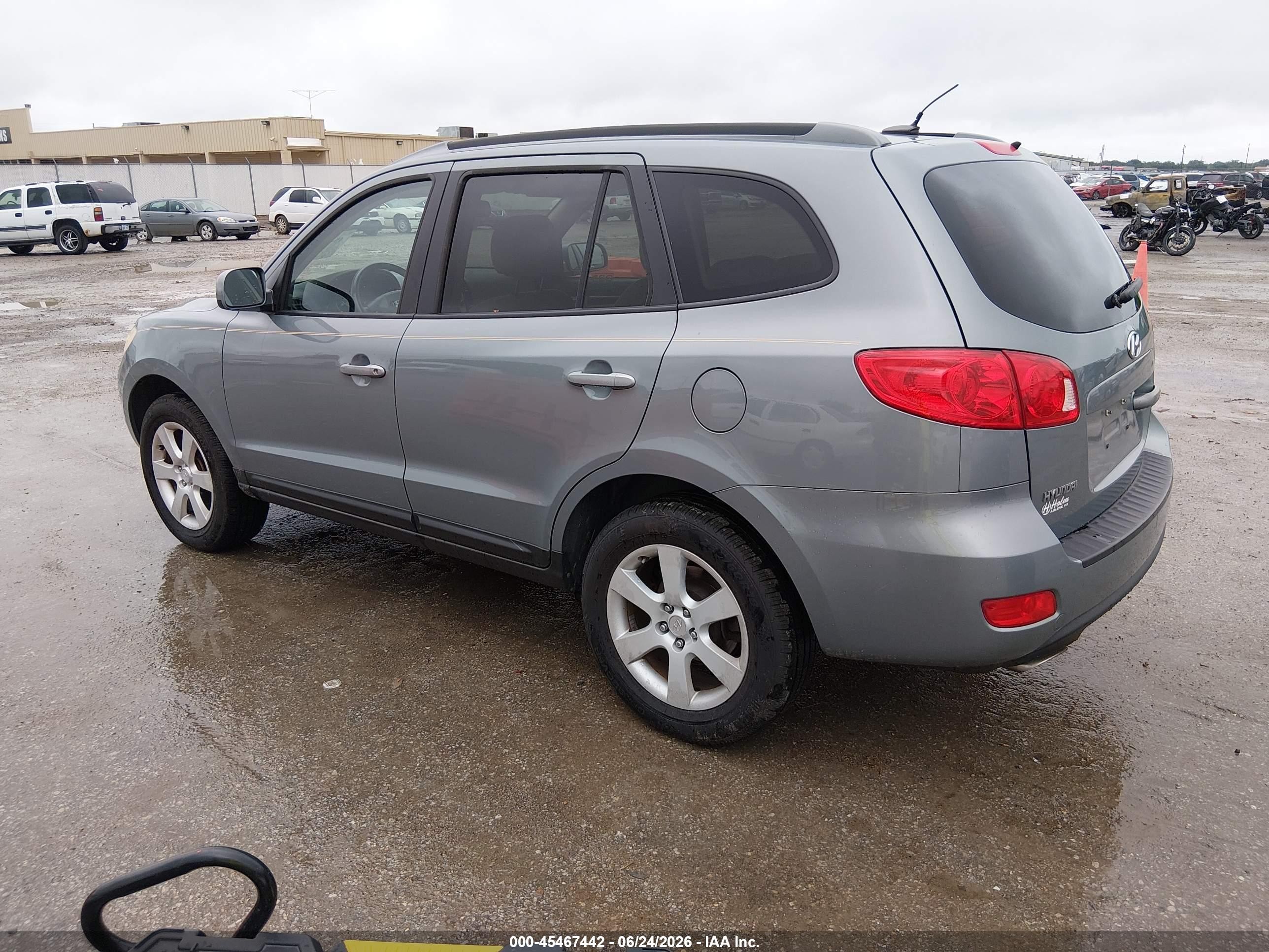 2008 Hyundai Santa Fe Limited/se Синий vin: 5NMSH13E98H151851