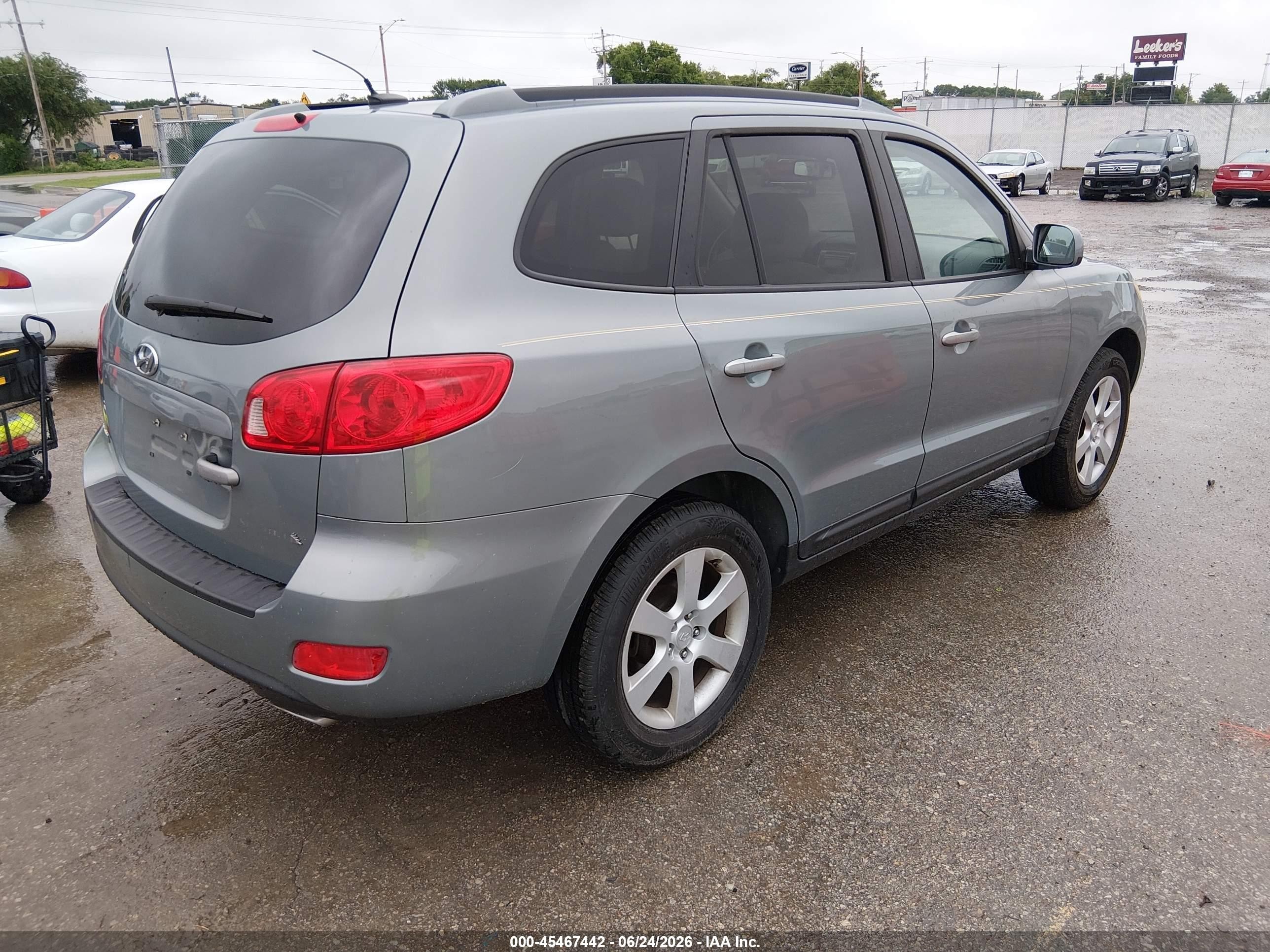 2008 Hyundai Santa Fe Limited/se Синий vin: 5NMSH13E98H151851