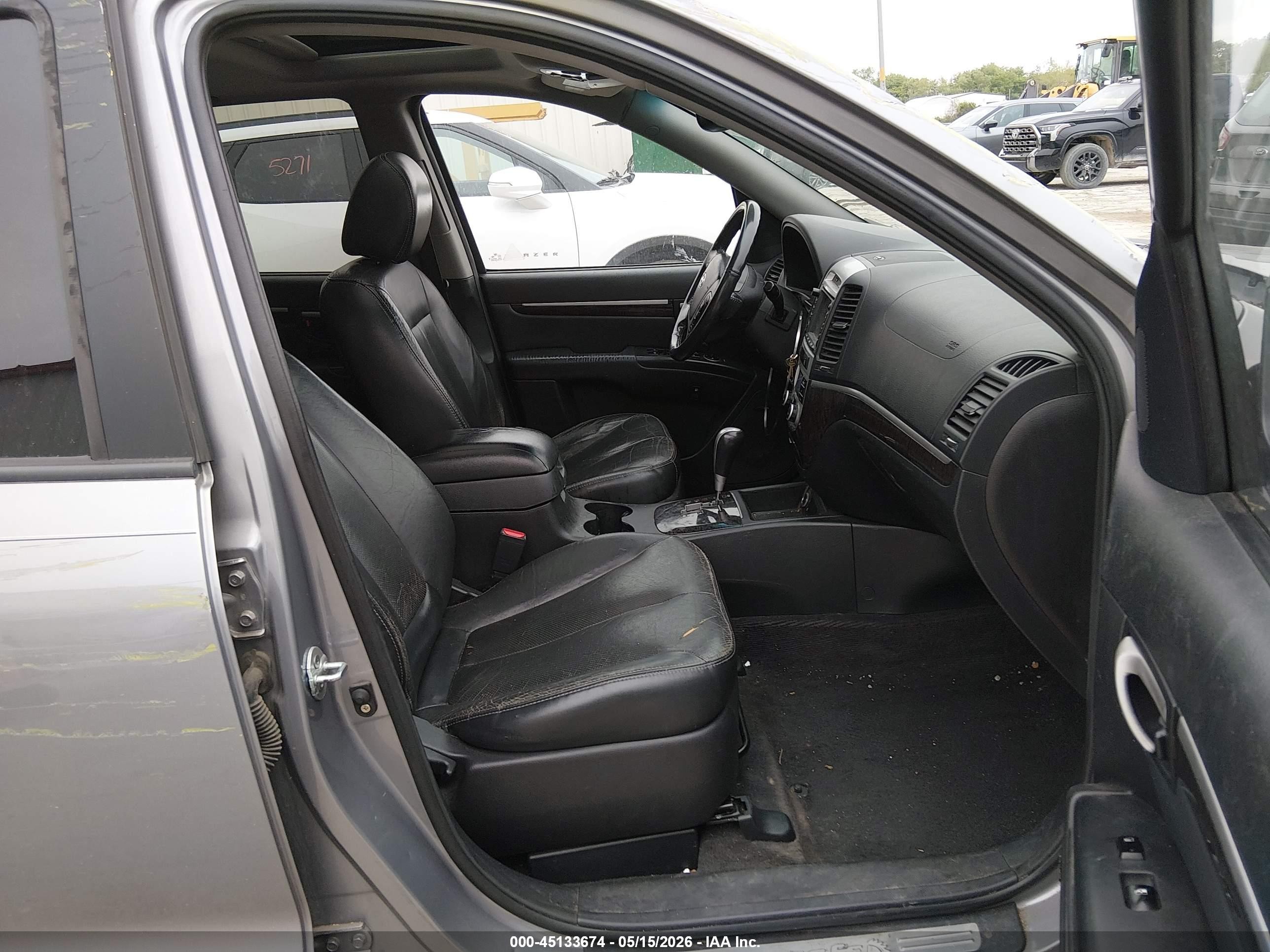 2008 Hyundai Santa Fe Limited/se Silver vin: 5NMSH13E98H177737